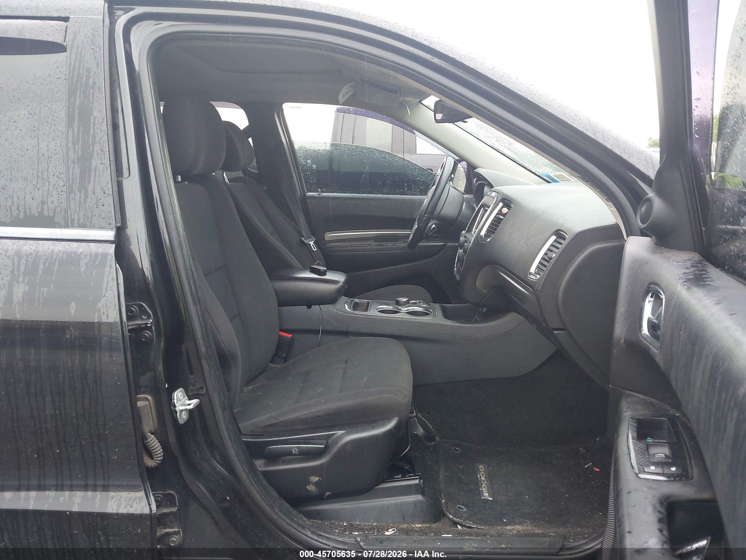 2014 Dodge Durango Sxt Black vin: 1C4RDJAG4EC538039