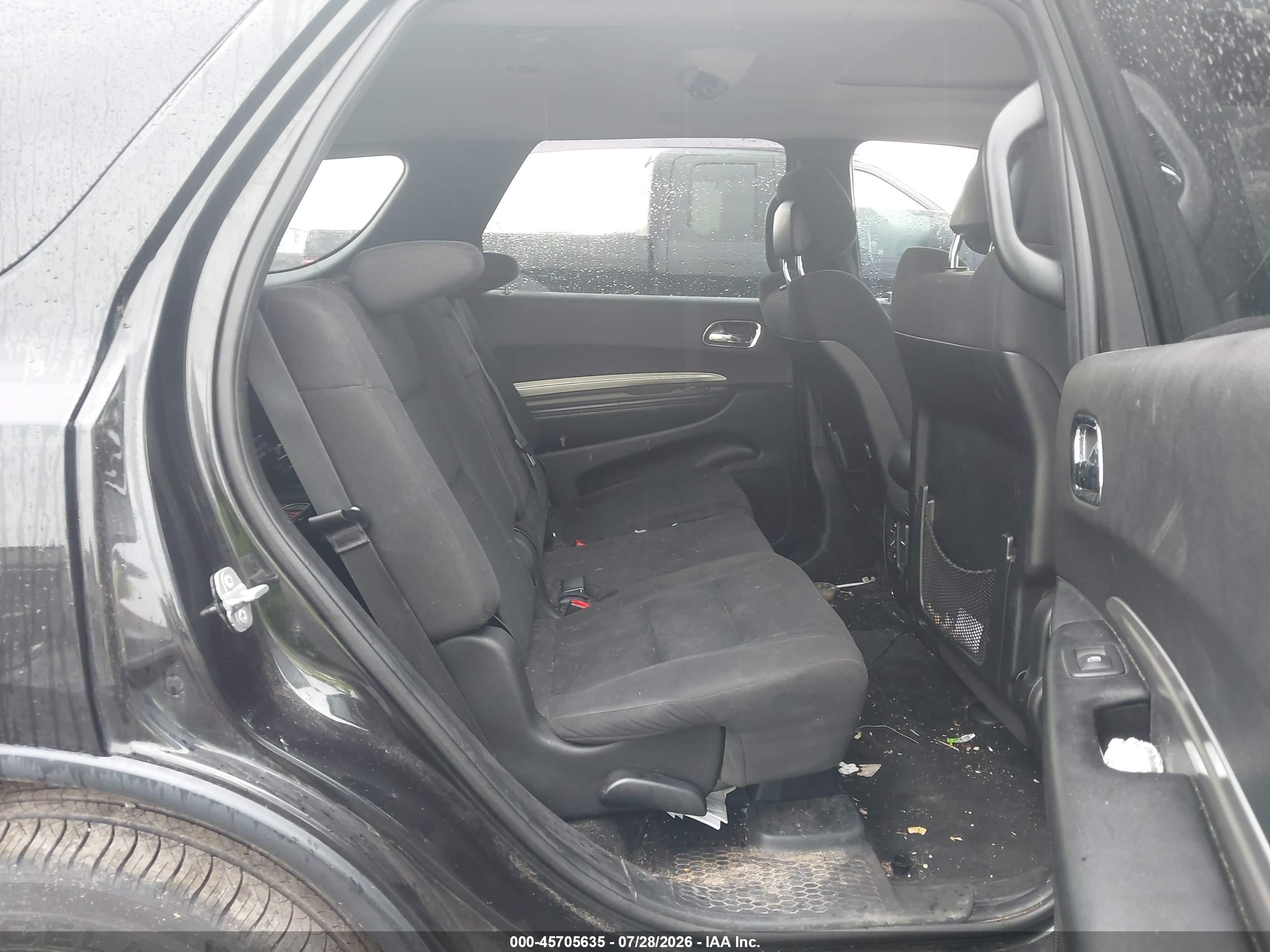 2014 Dodge Durango Sxt Black vin: 1C4RDJAG4EC538039