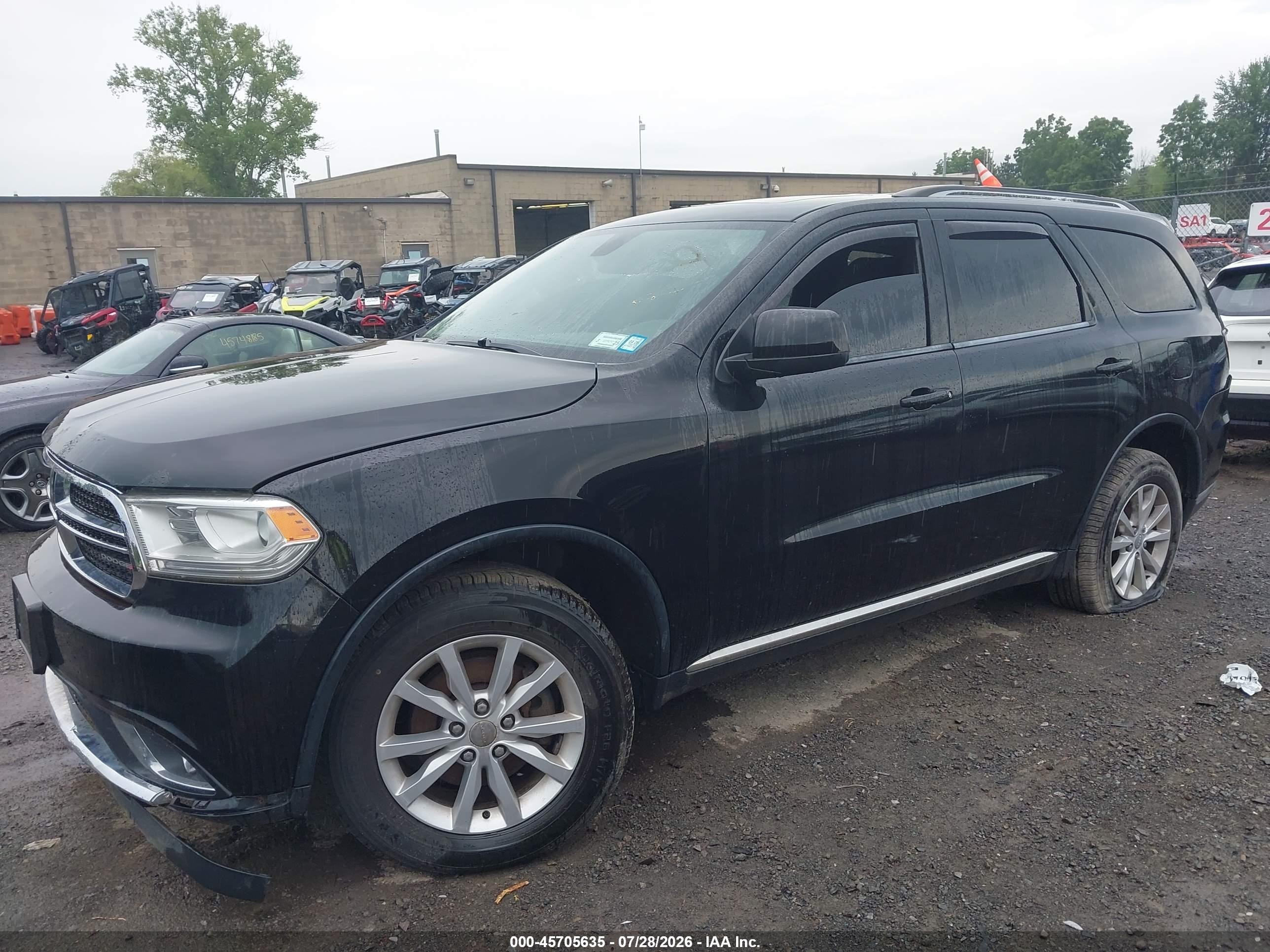 2014 Dodge Durango Sxt Black vin: 1C4RDJAG4EC538039