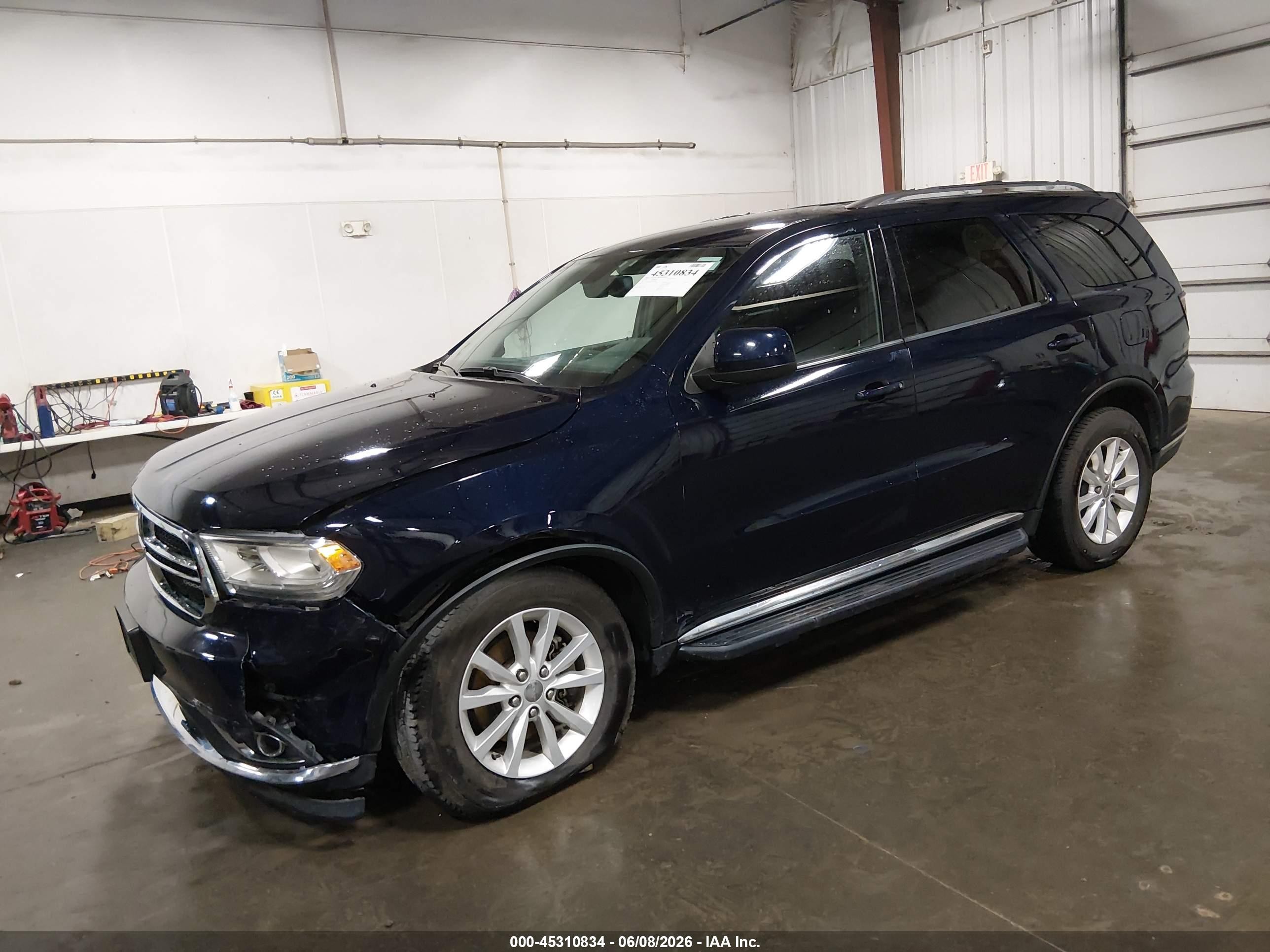 2014 Dodge Durango Sxt Blue vin: 1C4RDJAG4EC976818