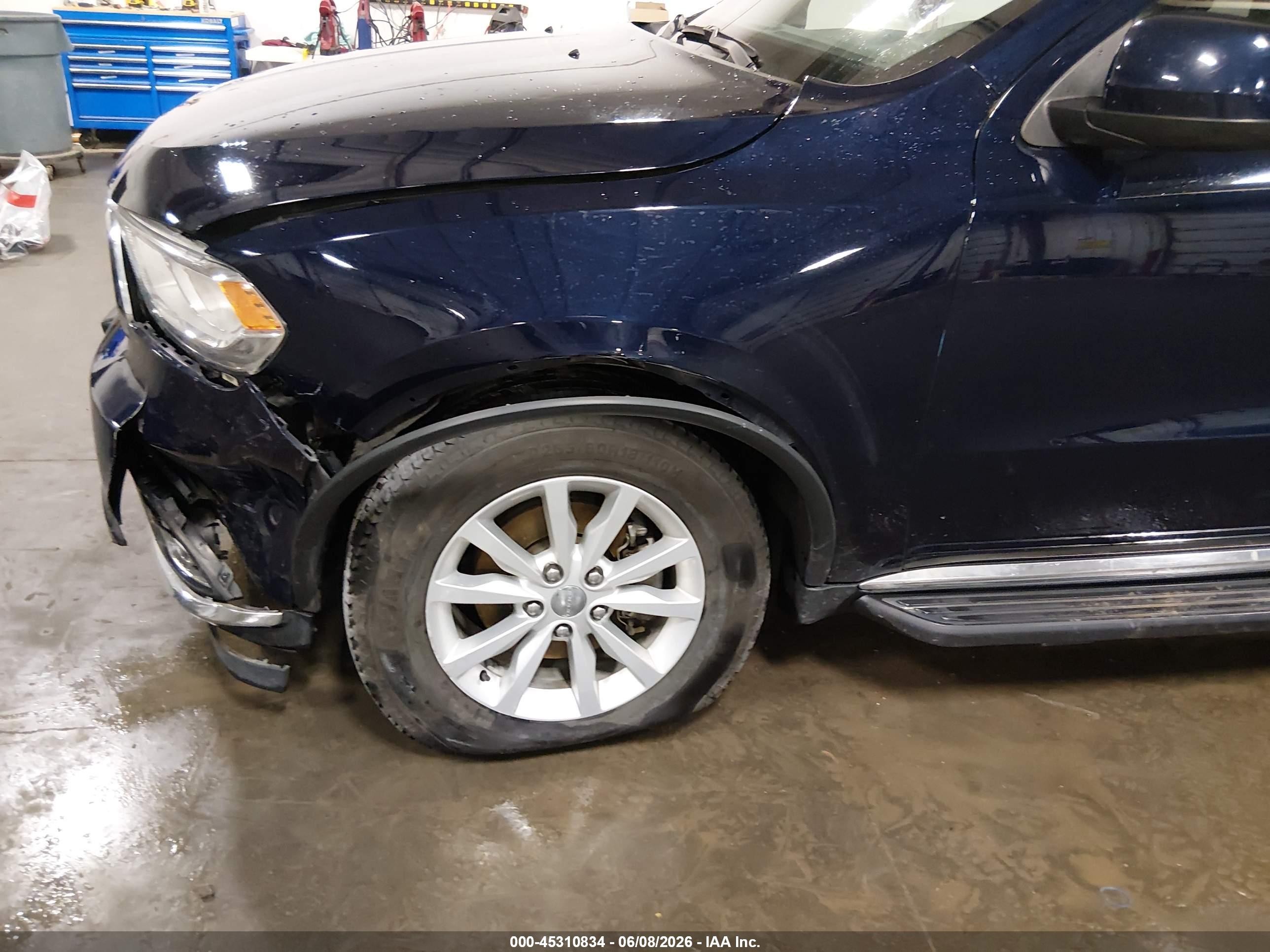 2014 Dodge Durango Sxt Blue vin: 1C4RDJAG4EC976818