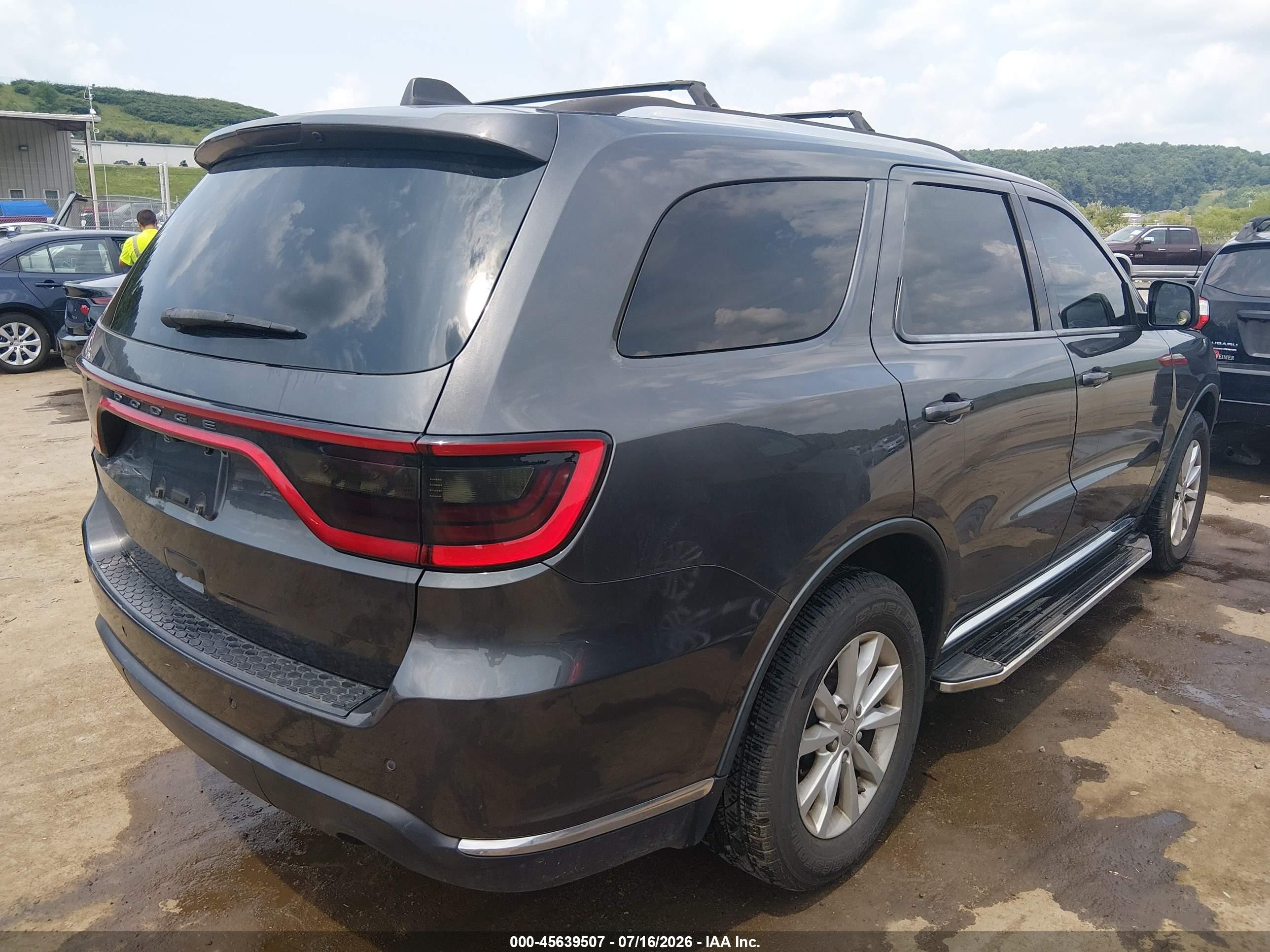 2015 Dodge Durango Sxt Gray vin: 1C4RDJAG4FC161407