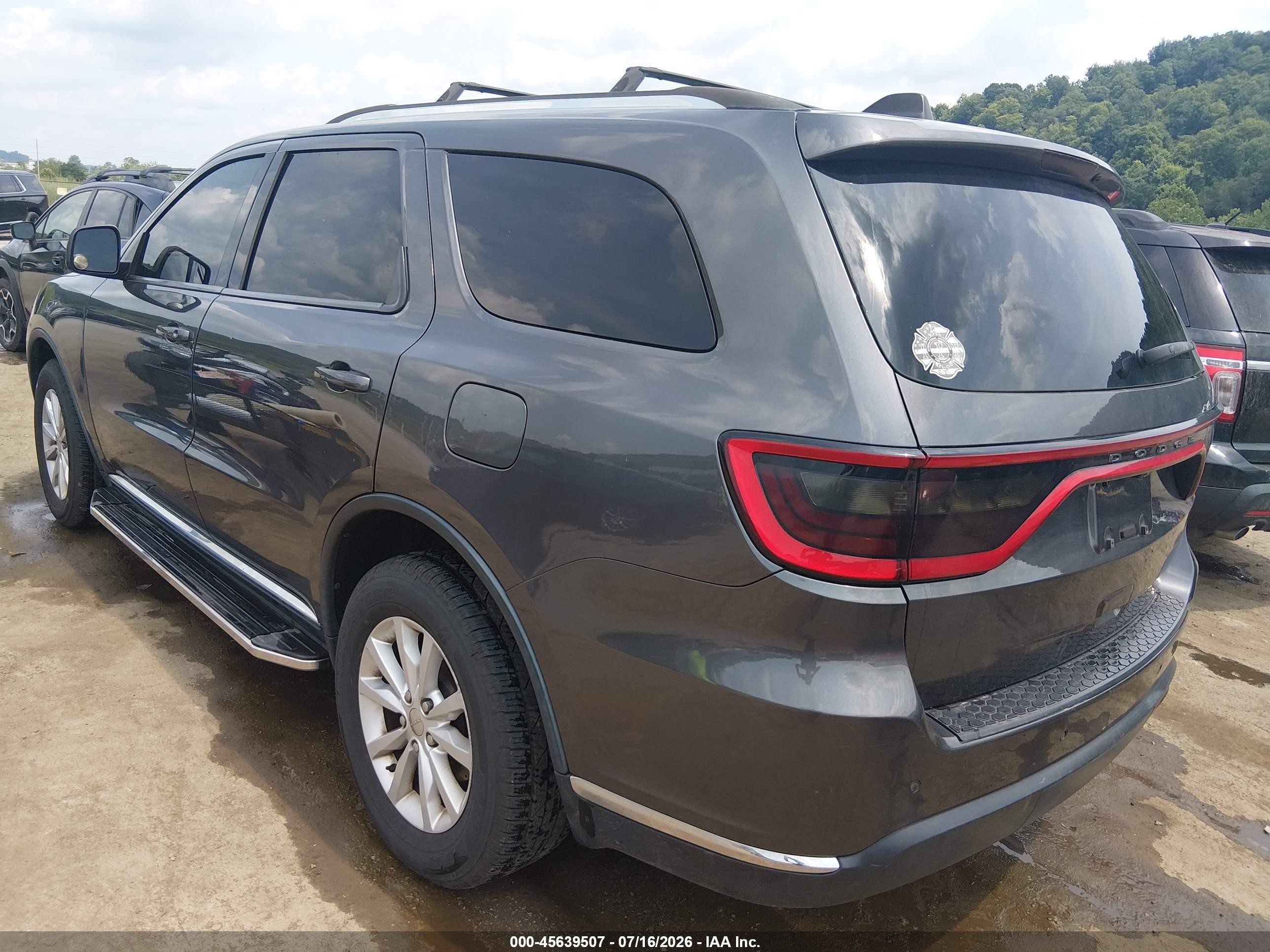 2015 Dodge Durango Sxt Gray vin: 1C4RDJAG4FC161407