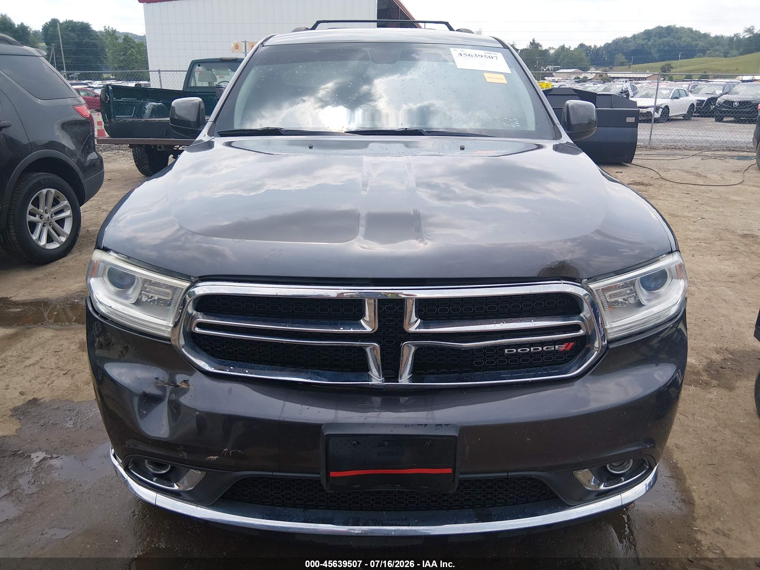 2015 Dodge Durango Sxt Gray vin: 1C4RDJAG4FC161407