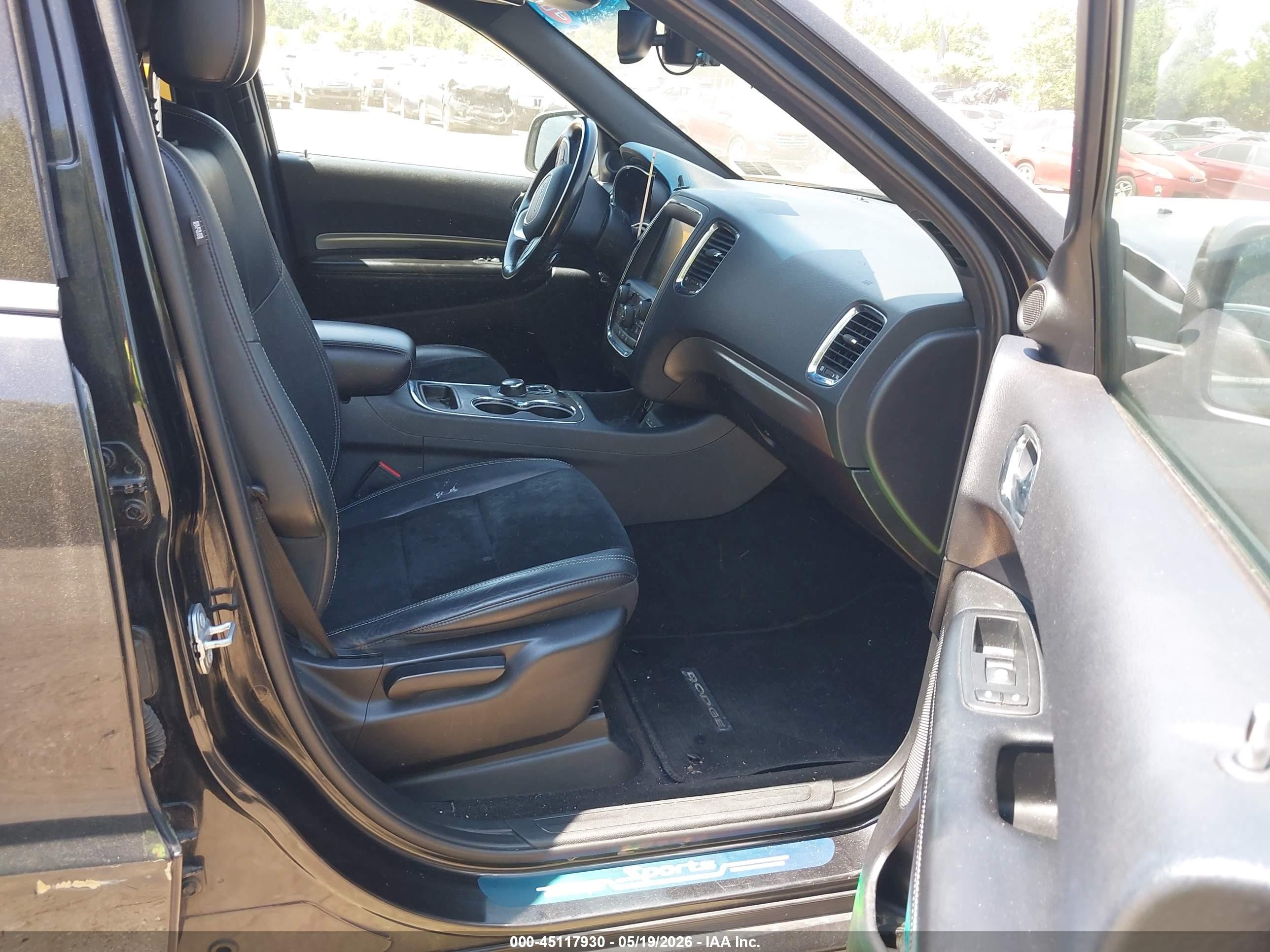 2015 Dodge Durango Sxt Black vin: 1C4RDJAG4FC858186