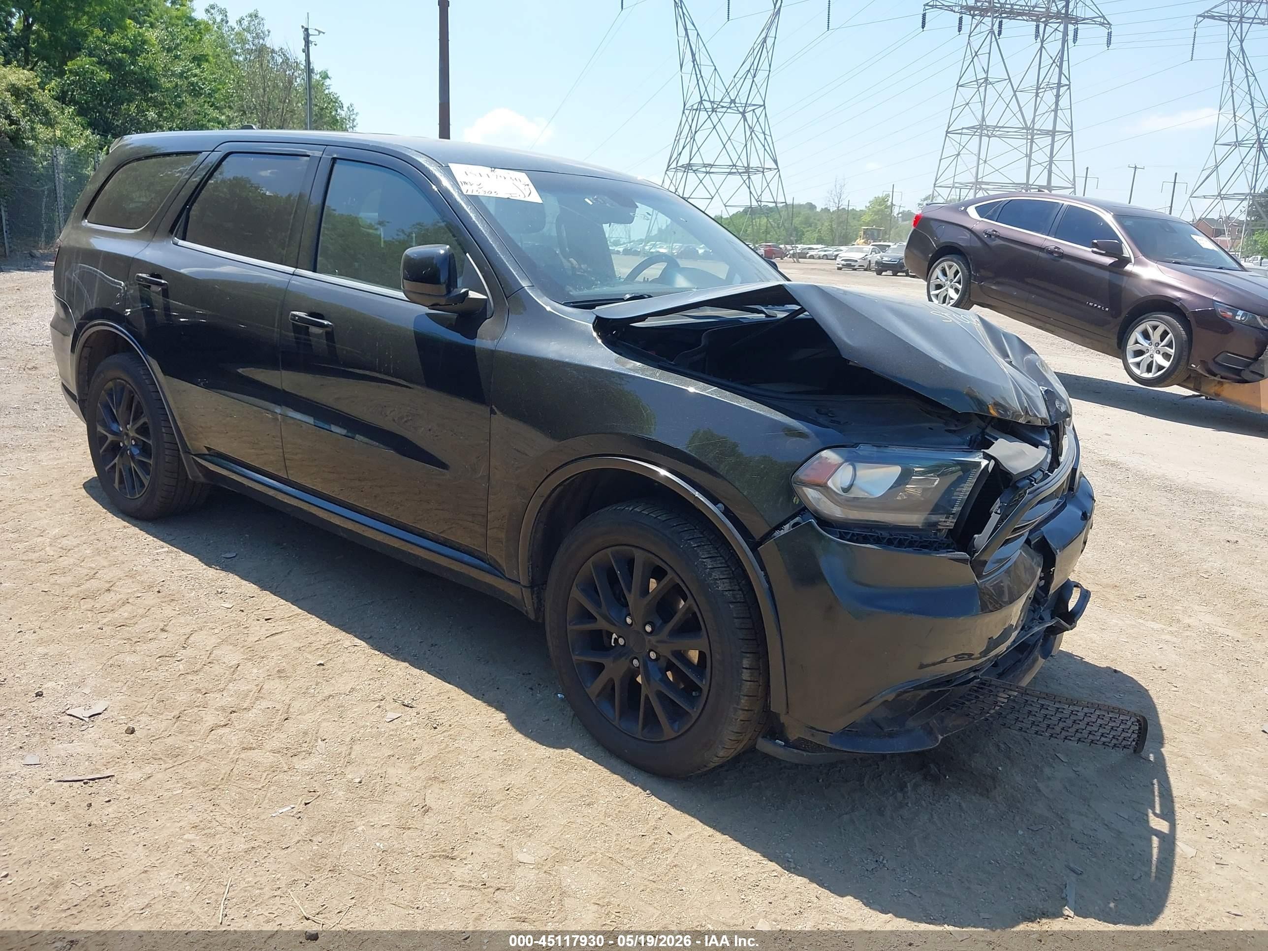 2015 Dodge Durango Sxt Black vin: 1C4RDJAG4FC858186