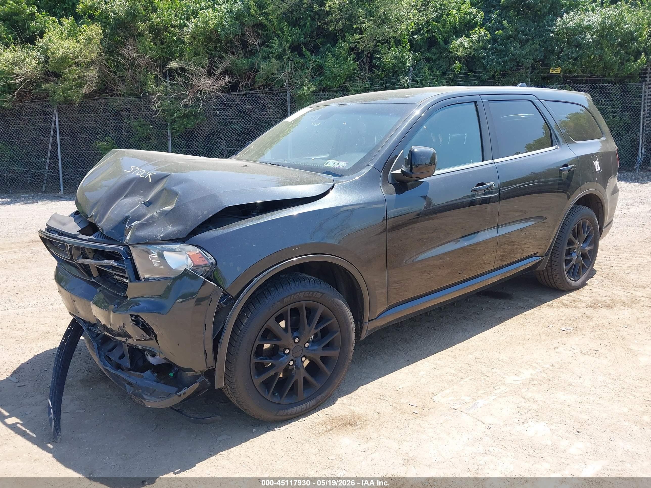 2015 Dodge Durango Sxt Black vin: 1C4RDJAG4FC858186