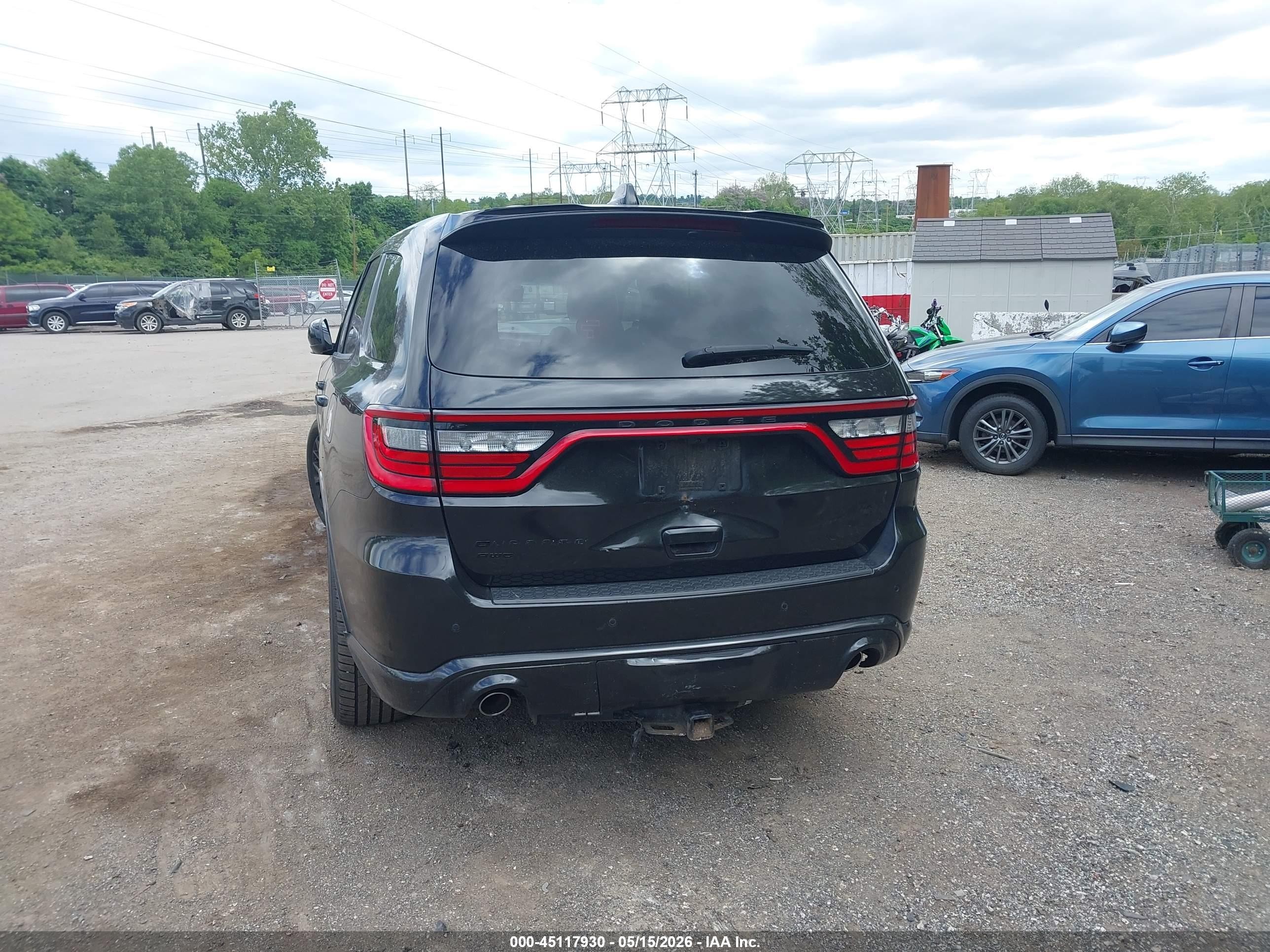 2015 Dodge Durango Sxt Black vin: 1C4RDJAG4FC858186