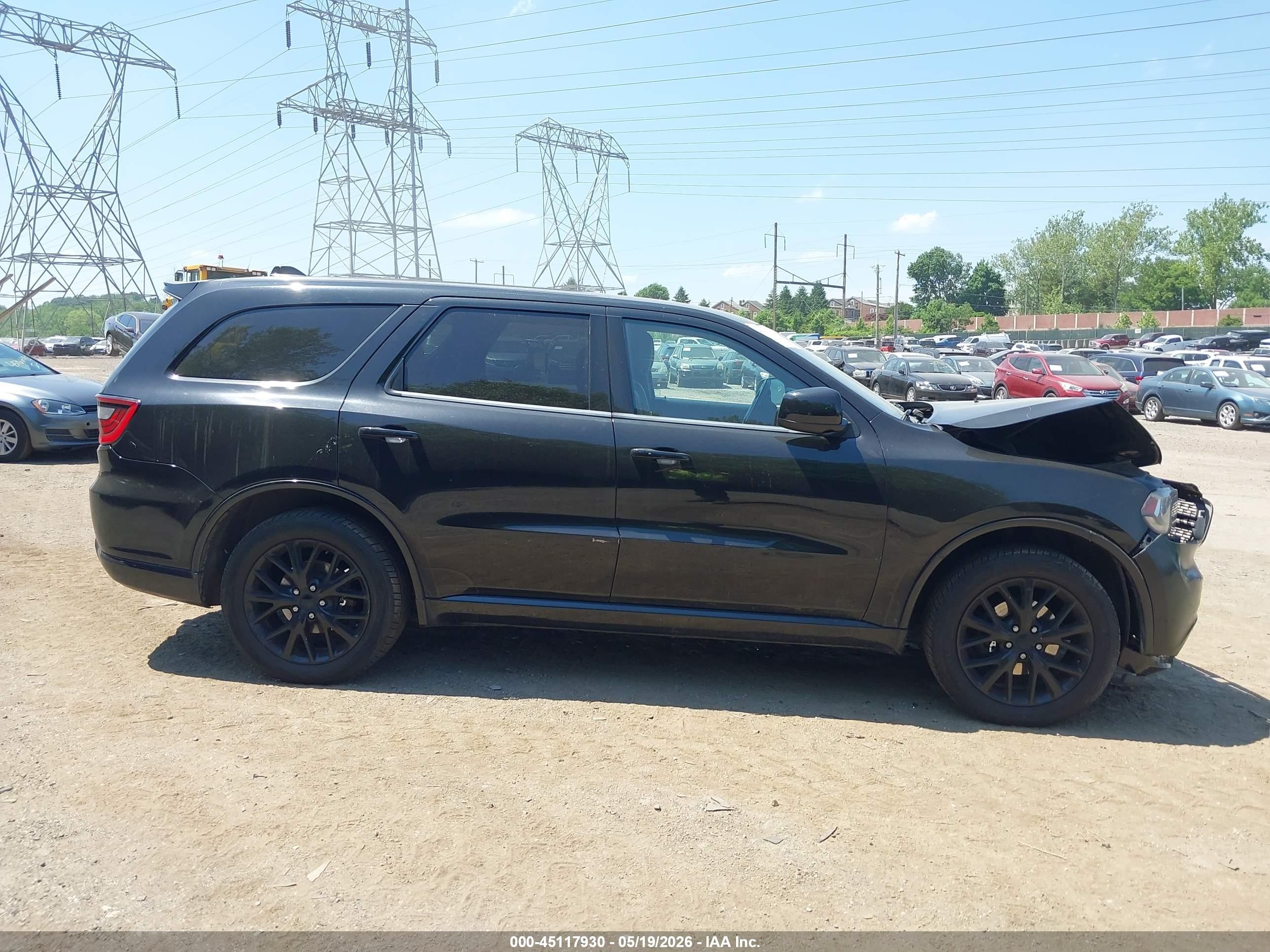 2015 Dodge Durango Sxt Black vin: 1C4RDJAG4FC858186