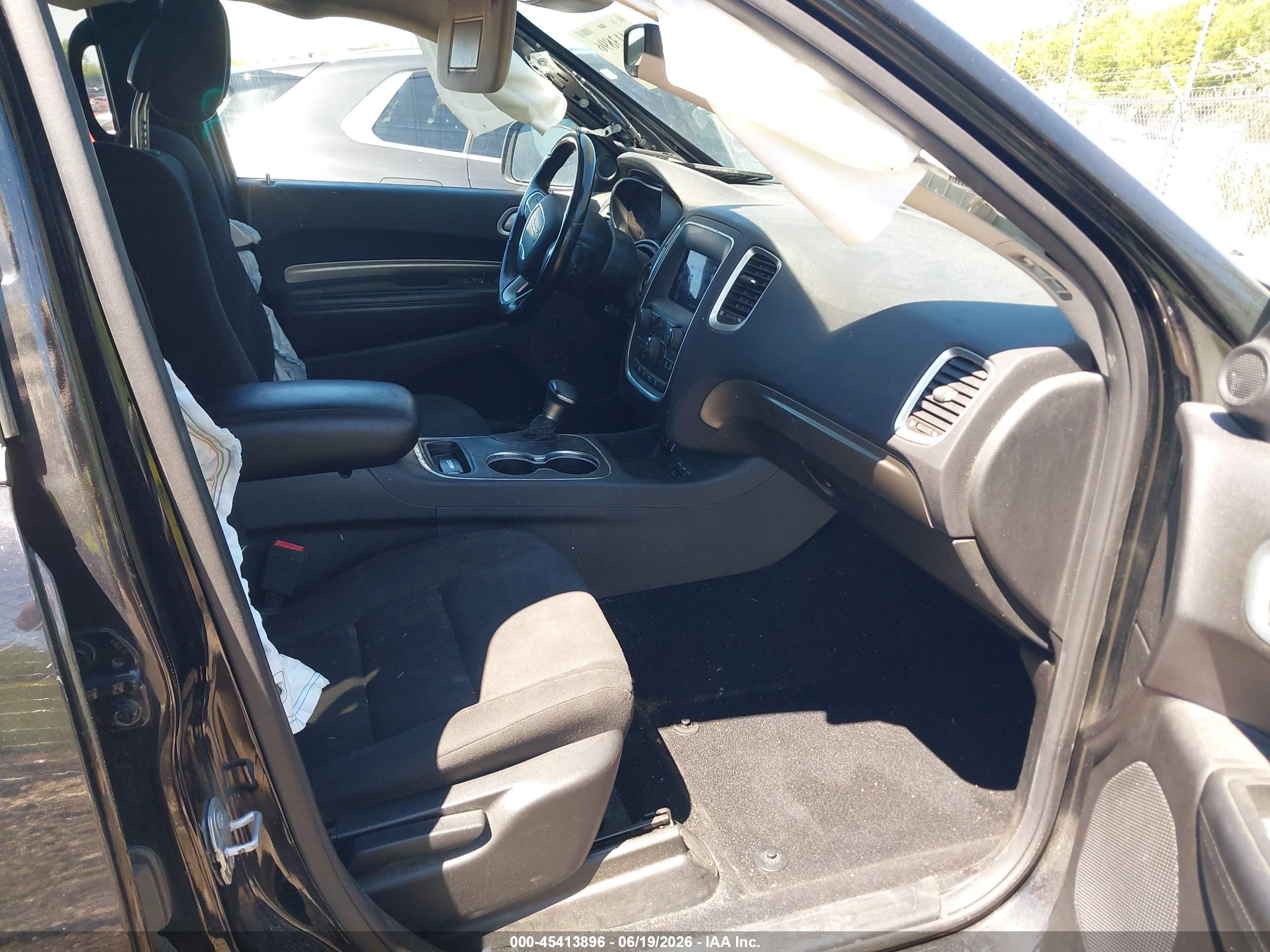 2020 Dodge Durango Sxt Awd Black vin: 1C4RDJAG4LC258165