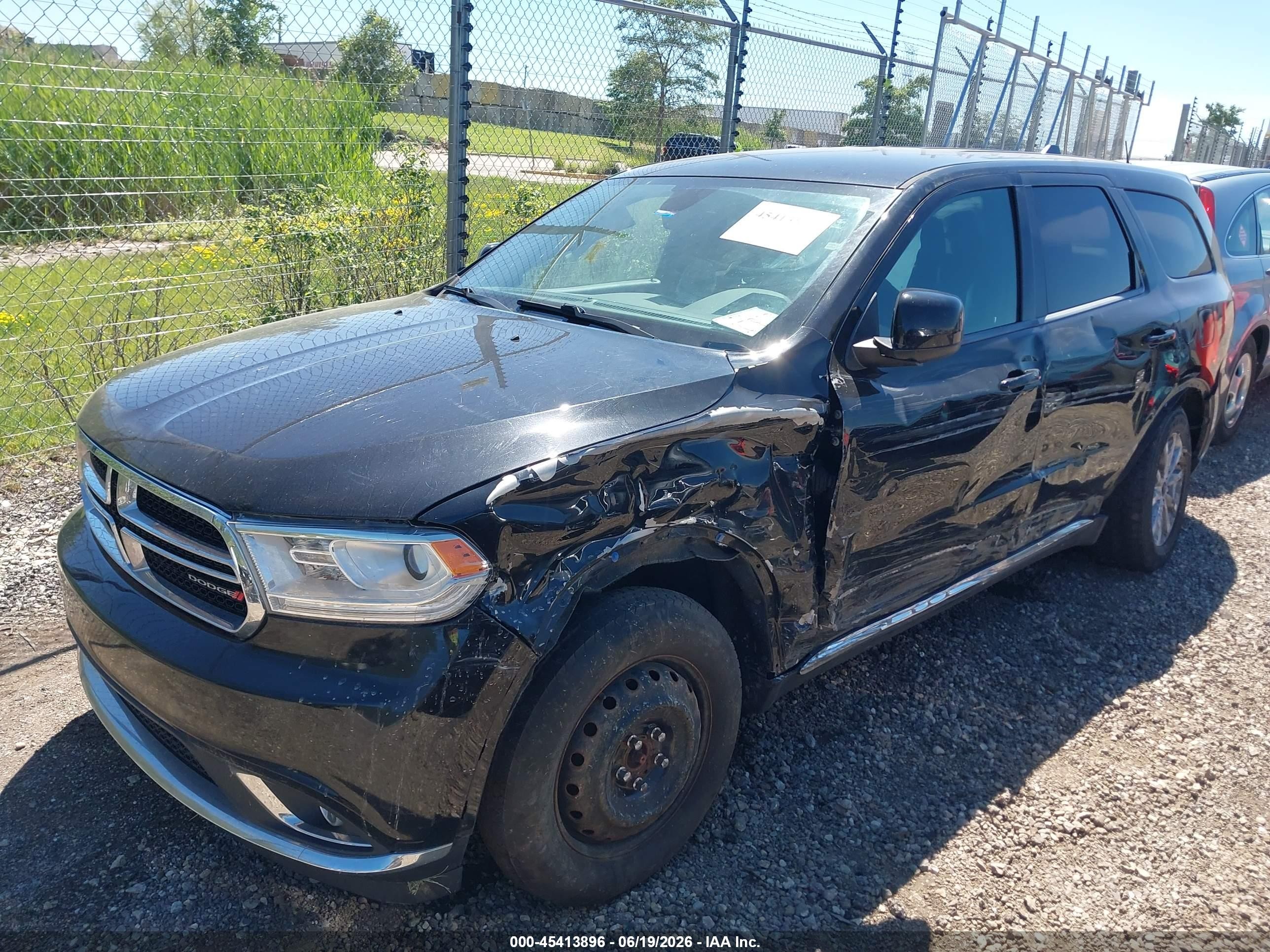 2020 Dodge Durango Sxt Awd Black vin: 1C4RDJAG4LC258165