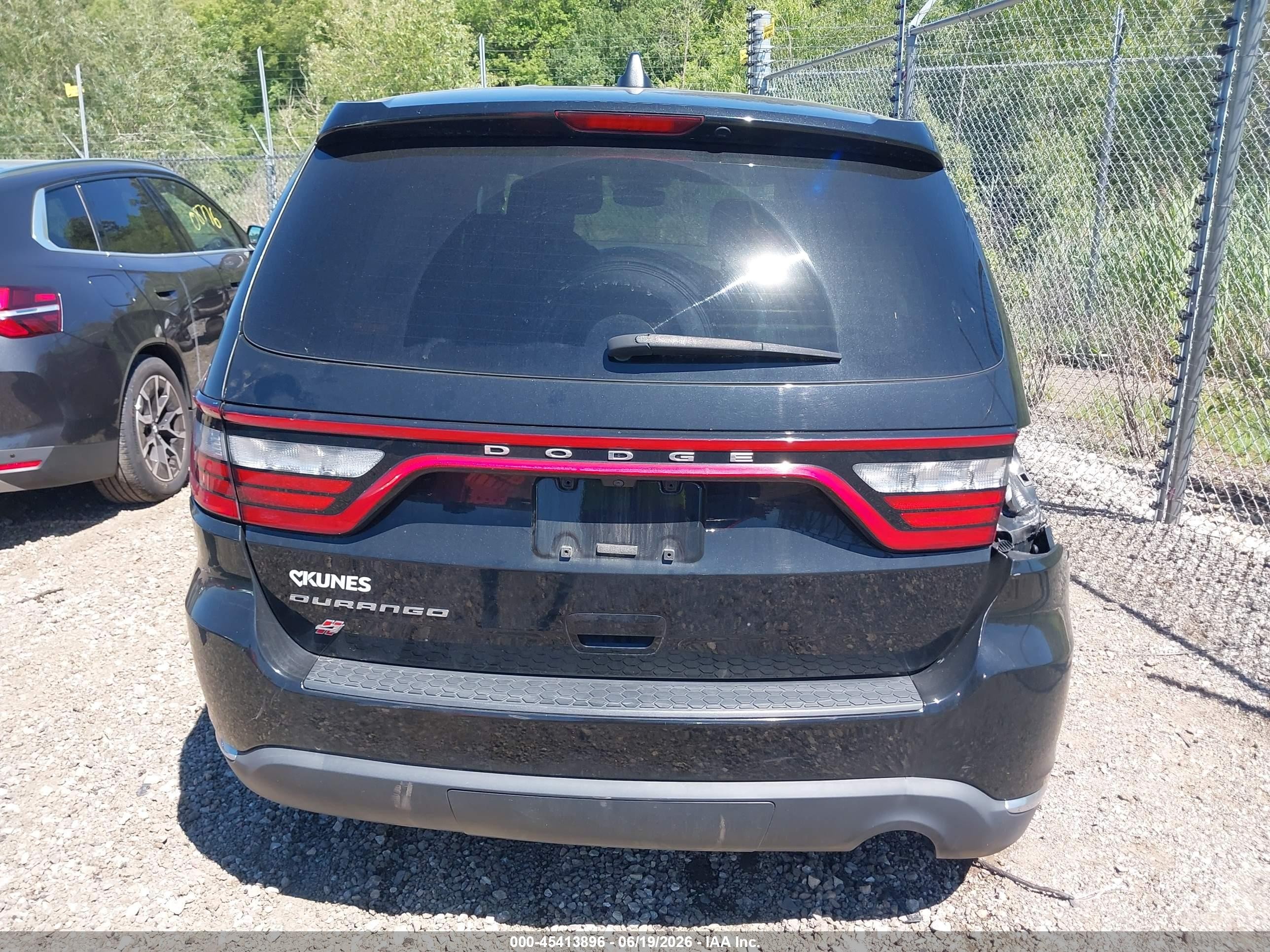 2020 Dodge Durango Sxt Awd Black vin: 1C4RDJAG4LC258165