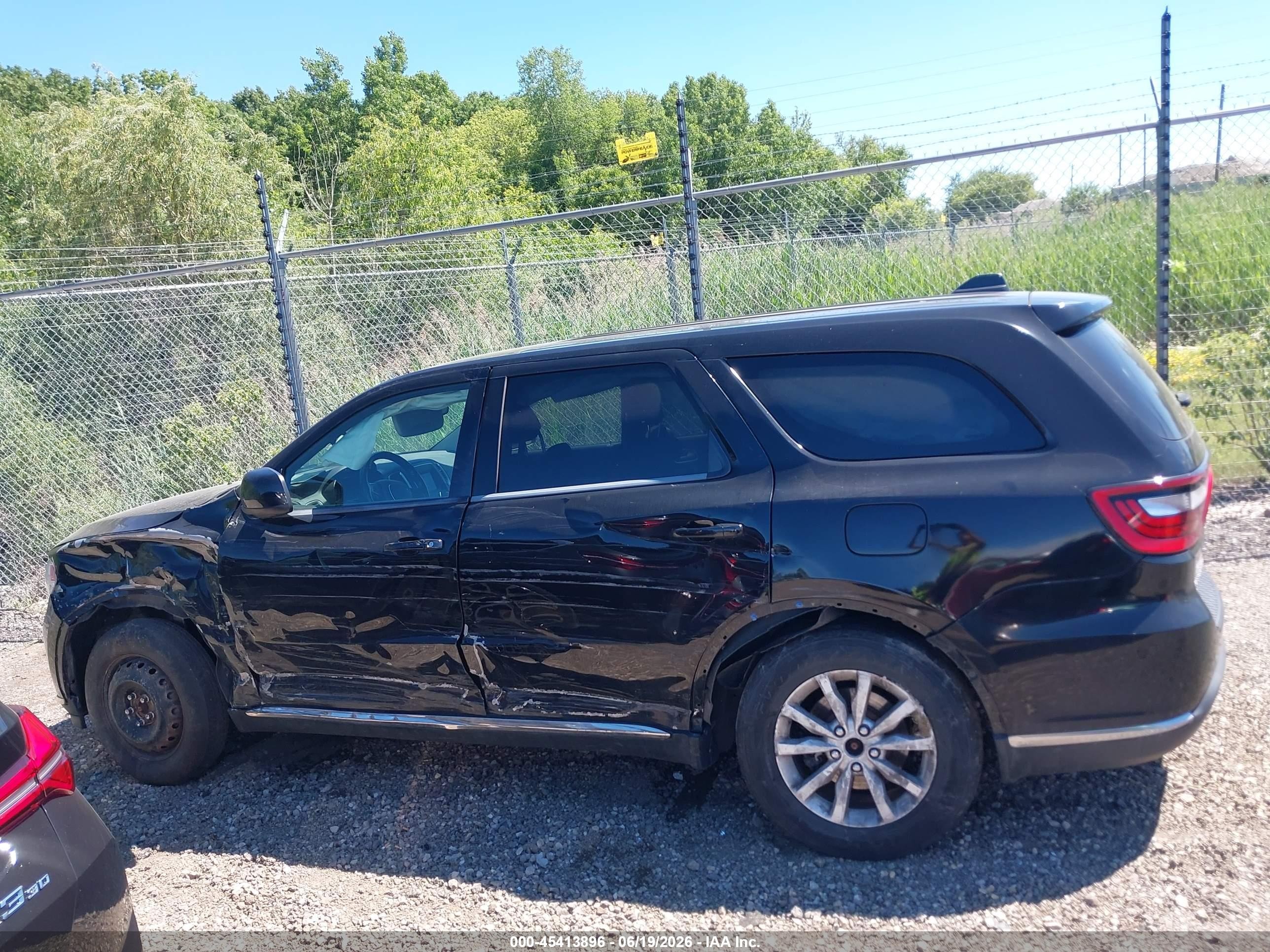 2020 Dodge Durango Sxt Awd Black vin: 1C4RDJAG4LC258165