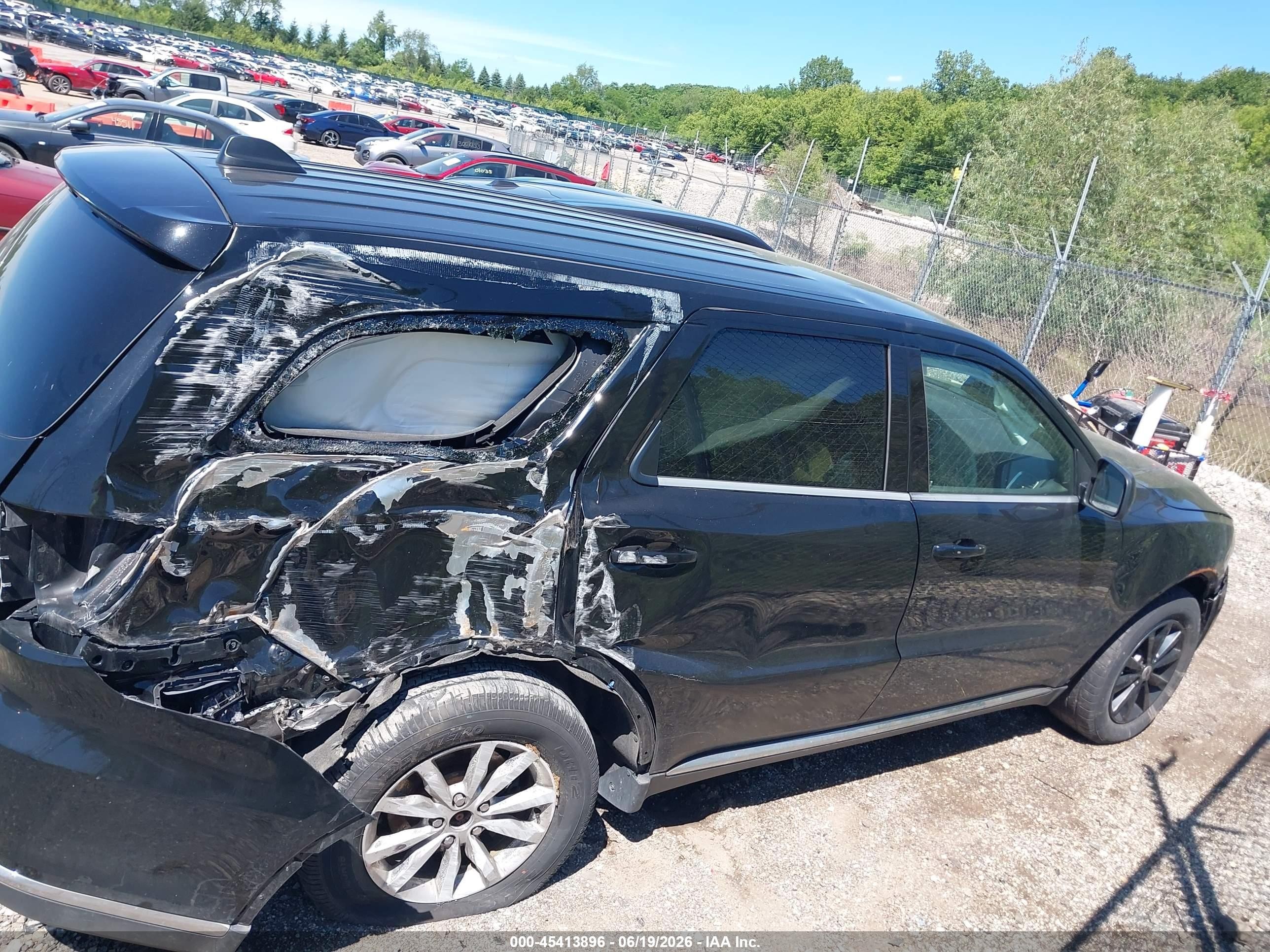 2020 Dodge Durango Sxt Awd Black vin: 1C4RDJAG4LC258165