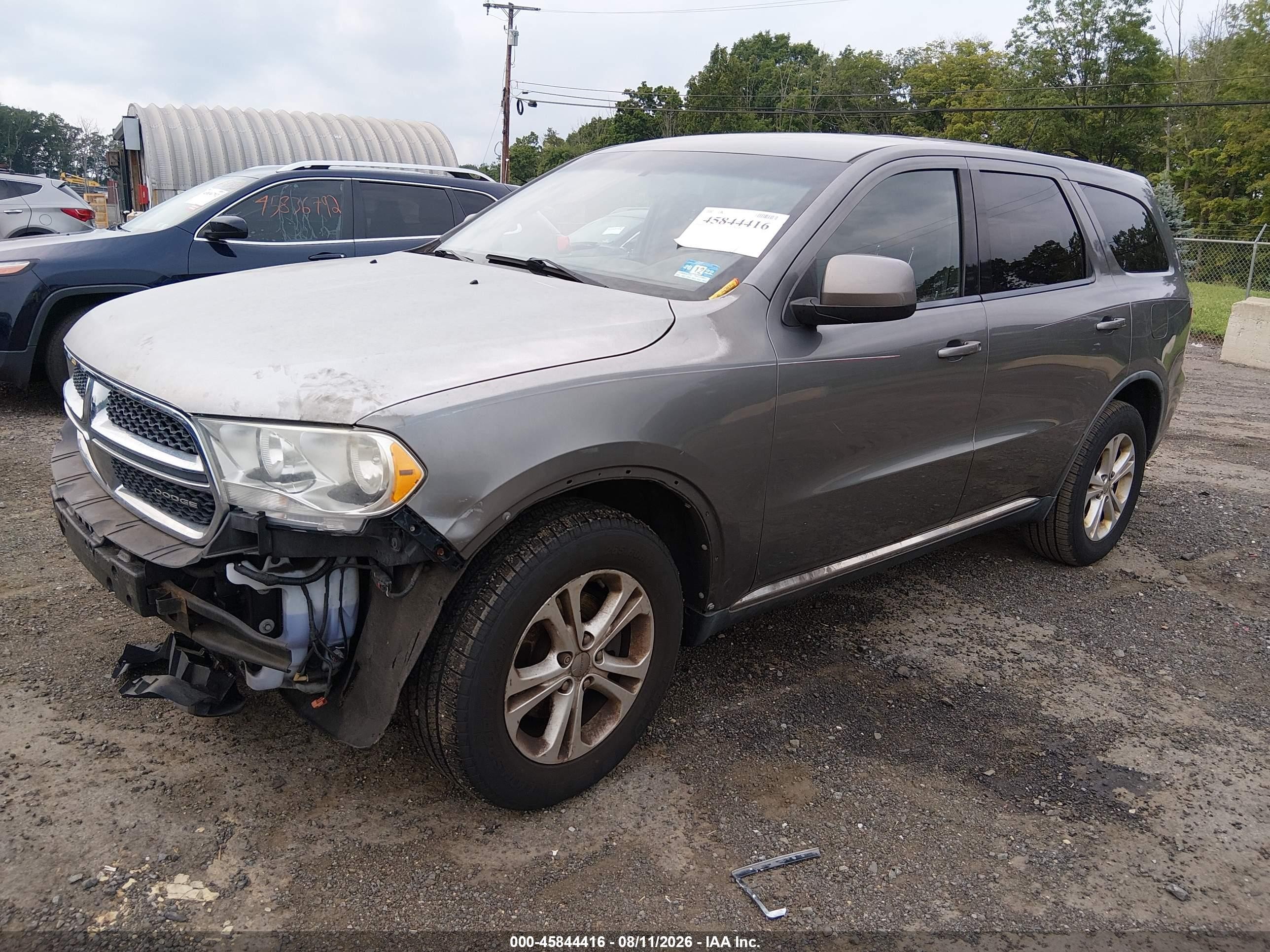 2012 Dodge Durango Sxt Gray vin: 1C4RDJAG5CC100790