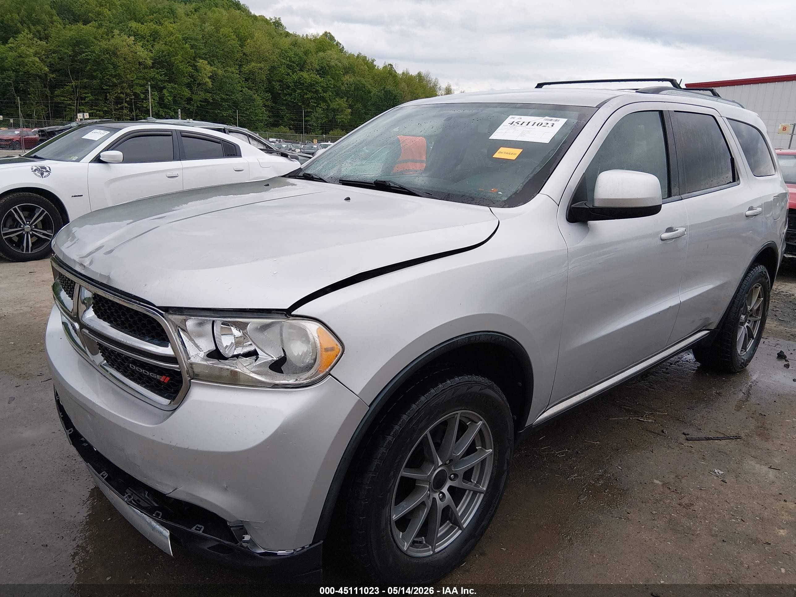 2013 Dodge Durango Sxt Серебряный vin: 1C4RDJAG5DC500463