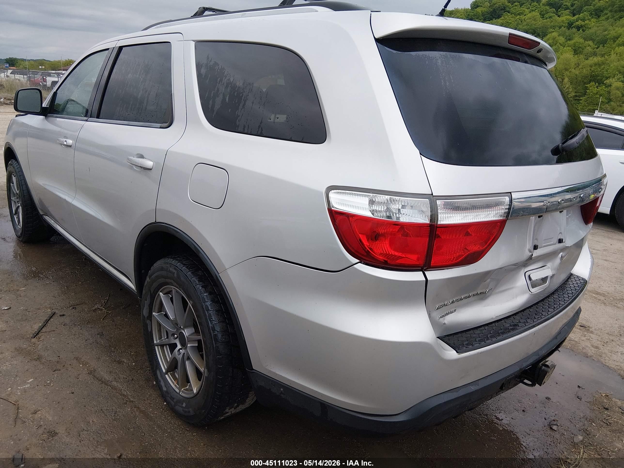 2013 Dodge Durango Sxt Серебряный vin: 1C4RDJAG5DC500463