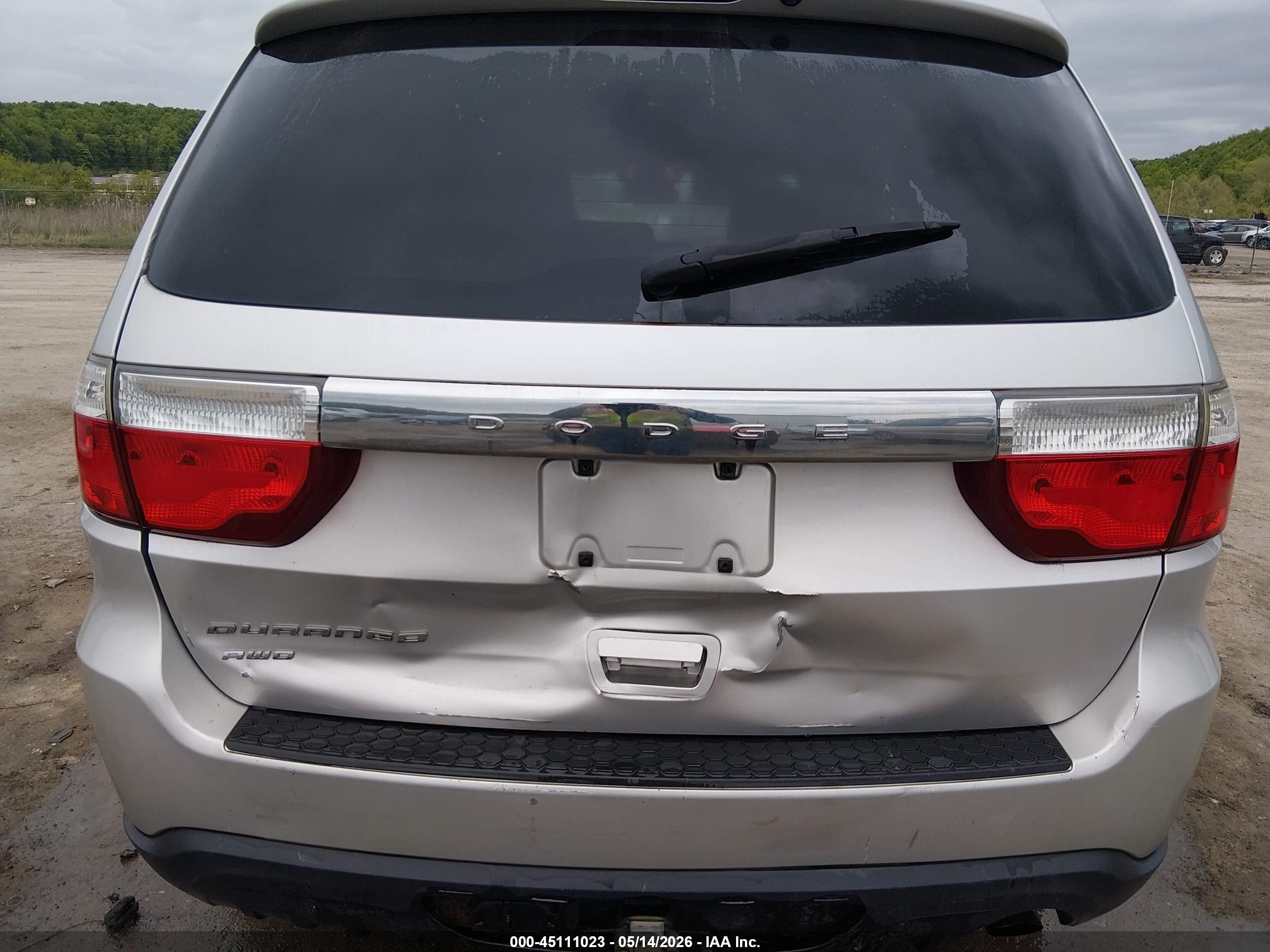 2013 Dodge Durango Sxt Серебряный vin: 1C4RDJAG5DC500463