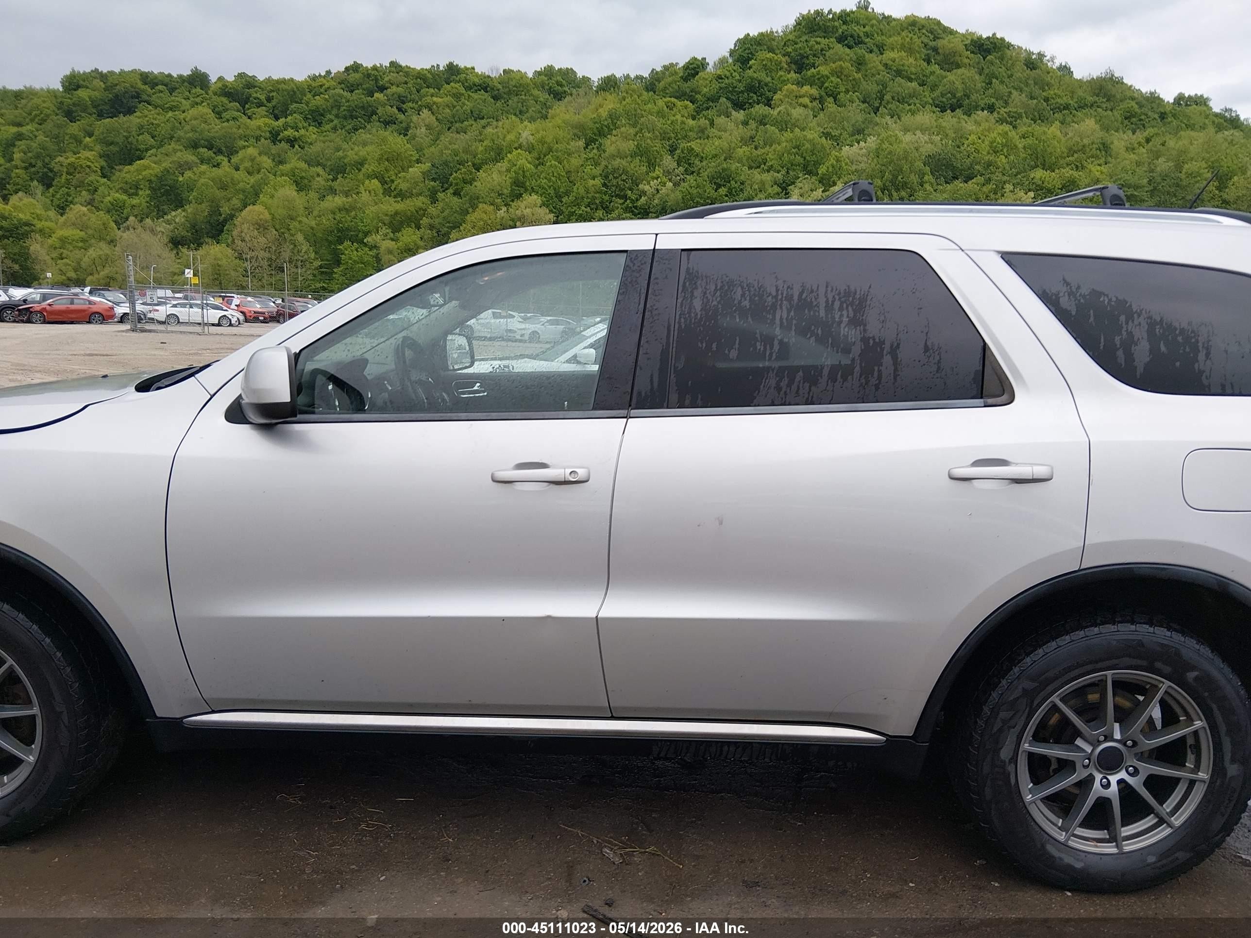 2013 Dodge Durango Sxt Серебряный vin: 1C4RDJAG5DC500463