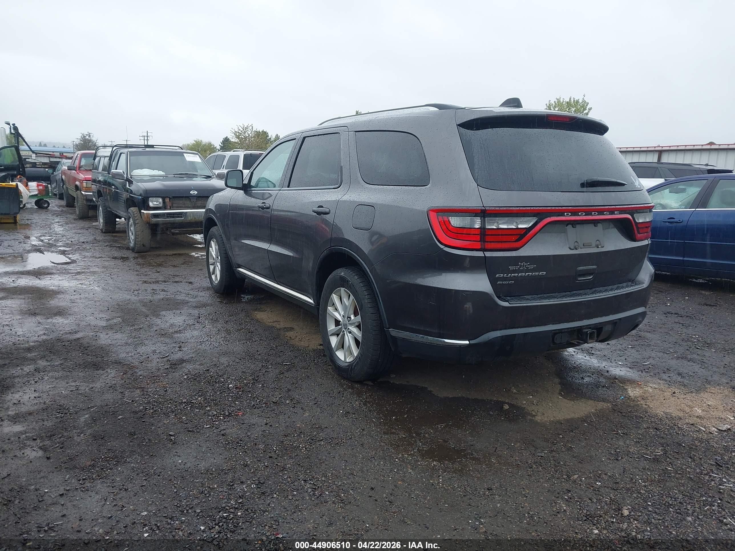 2014 Dodge Durango Sxt Gray vin: 1C4RDJAG5EC301558