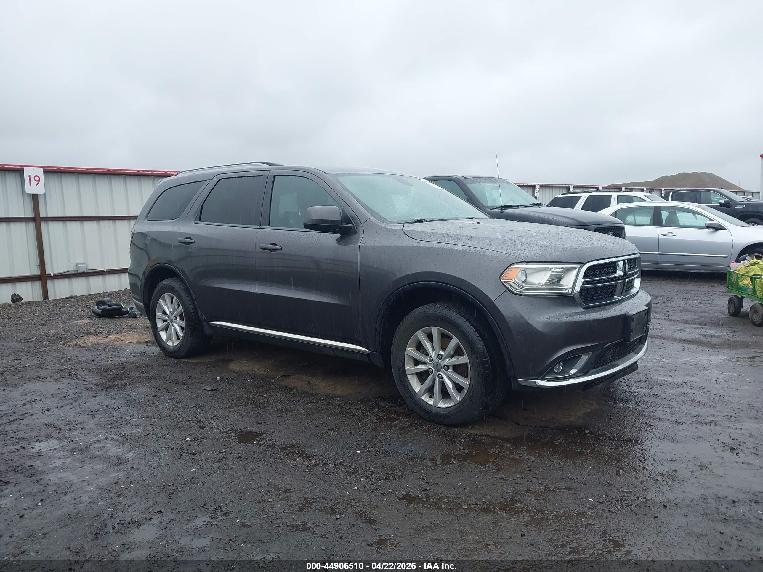 2014 Dodge Durango Sxt Gray vin: 1C4RDJAG5EC301558