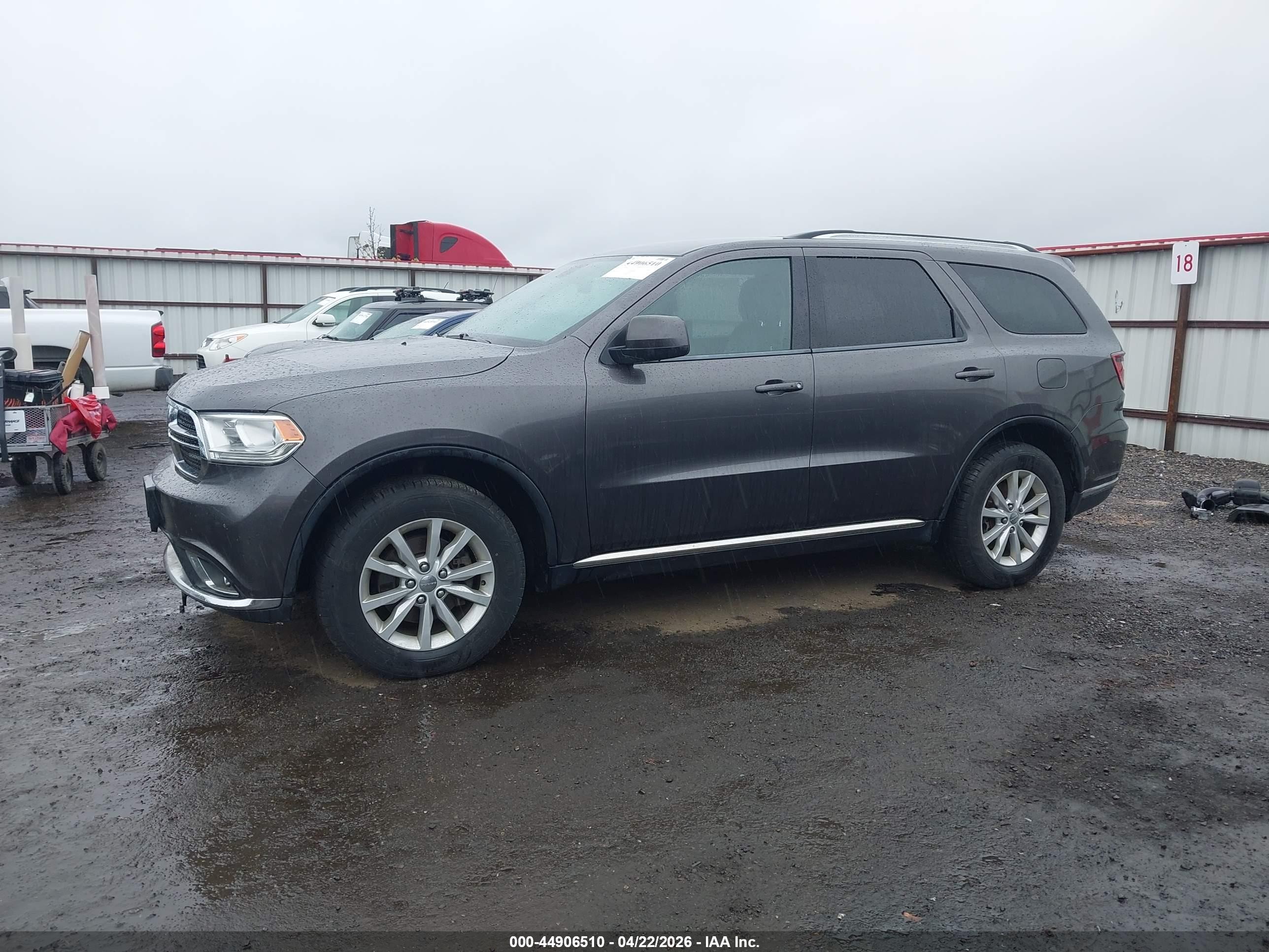 2014 Dodge Durango Sxt Gray vin: 1C4RDJAG5EC301558