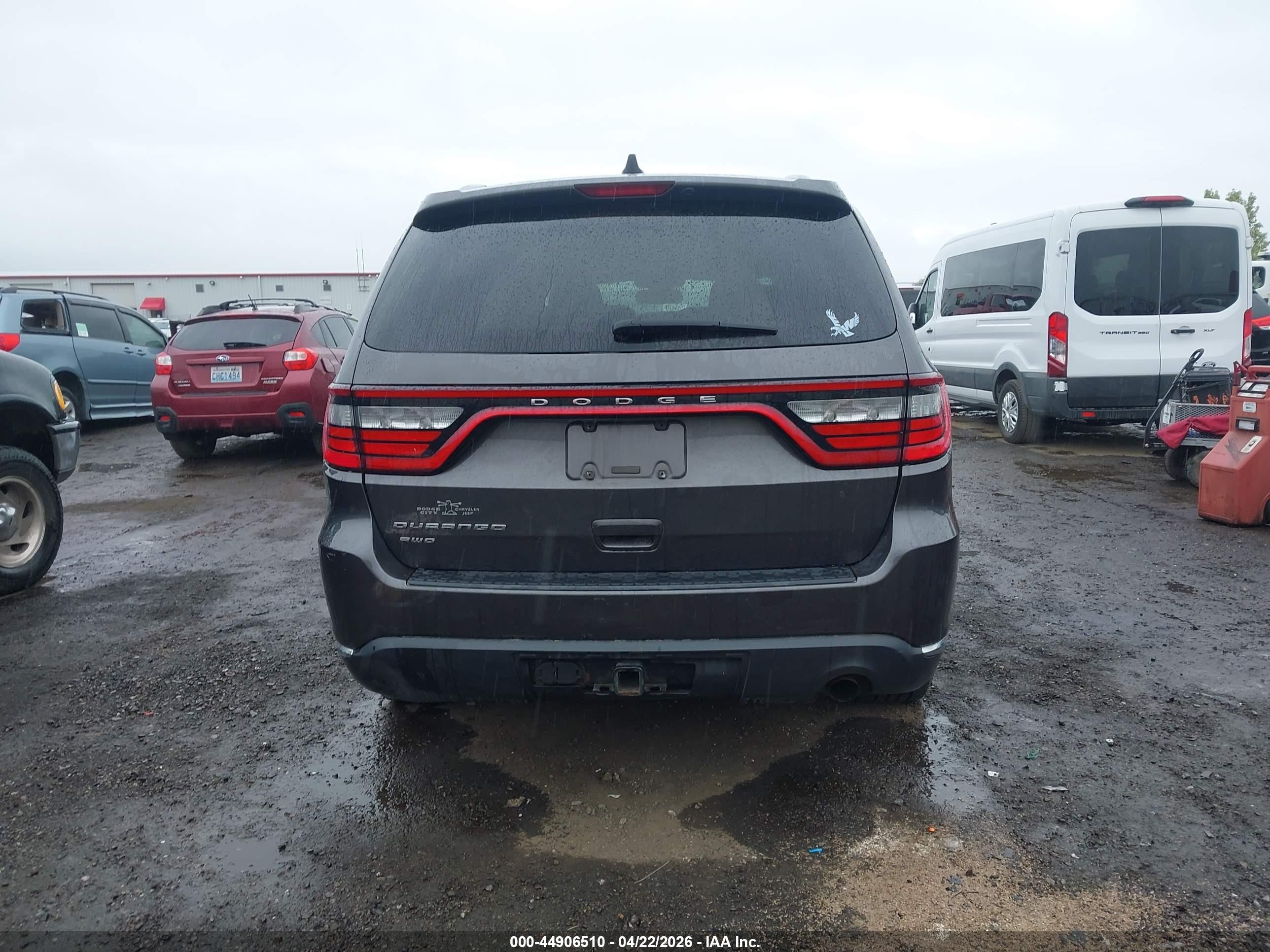 2014 Dodge Durango Sxt Gray vin: 1C4RDJAG5EC301558
