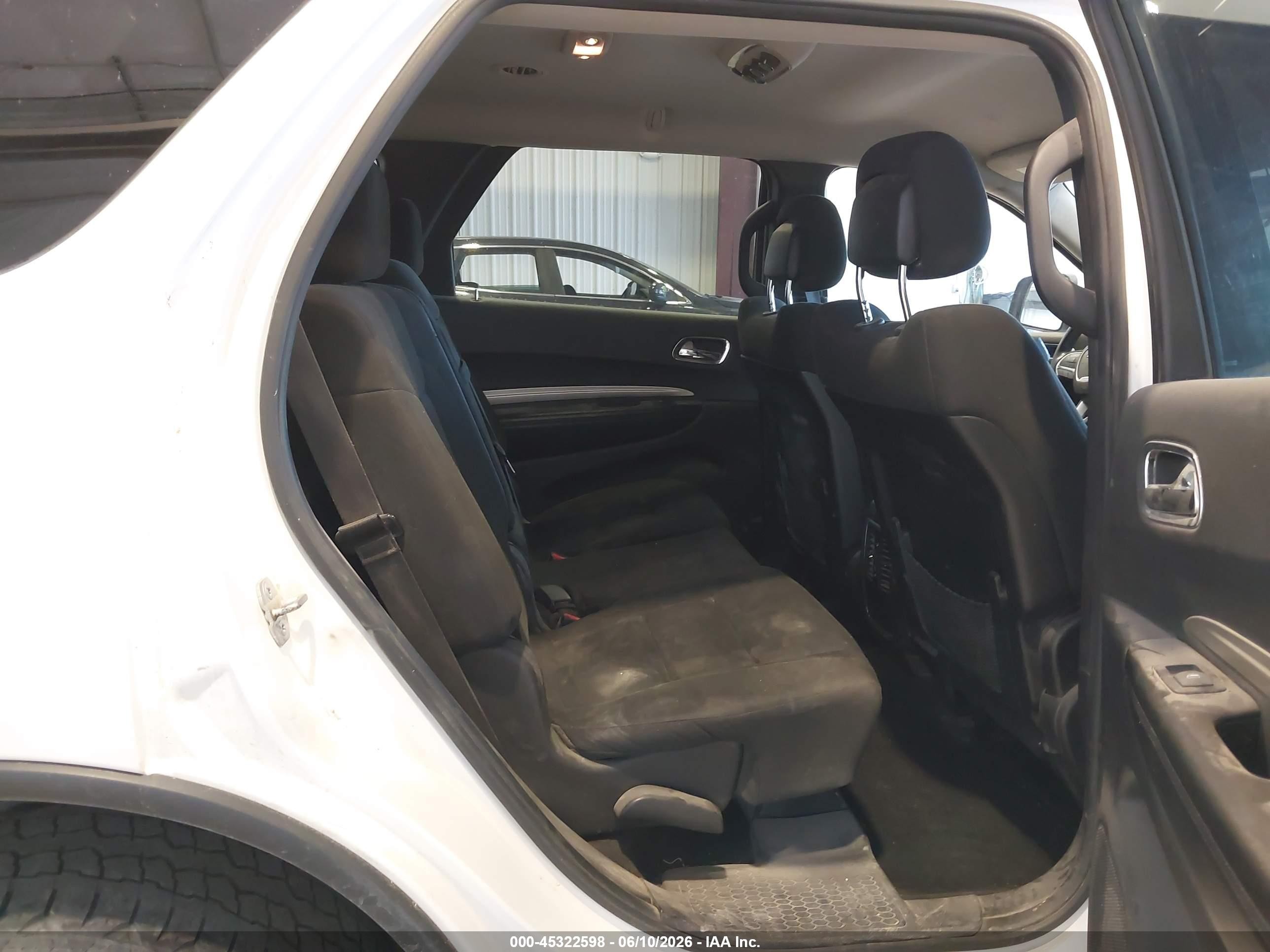 2014 Dodge Durango Sxt White vin: 1C4RDJAG5EC314682