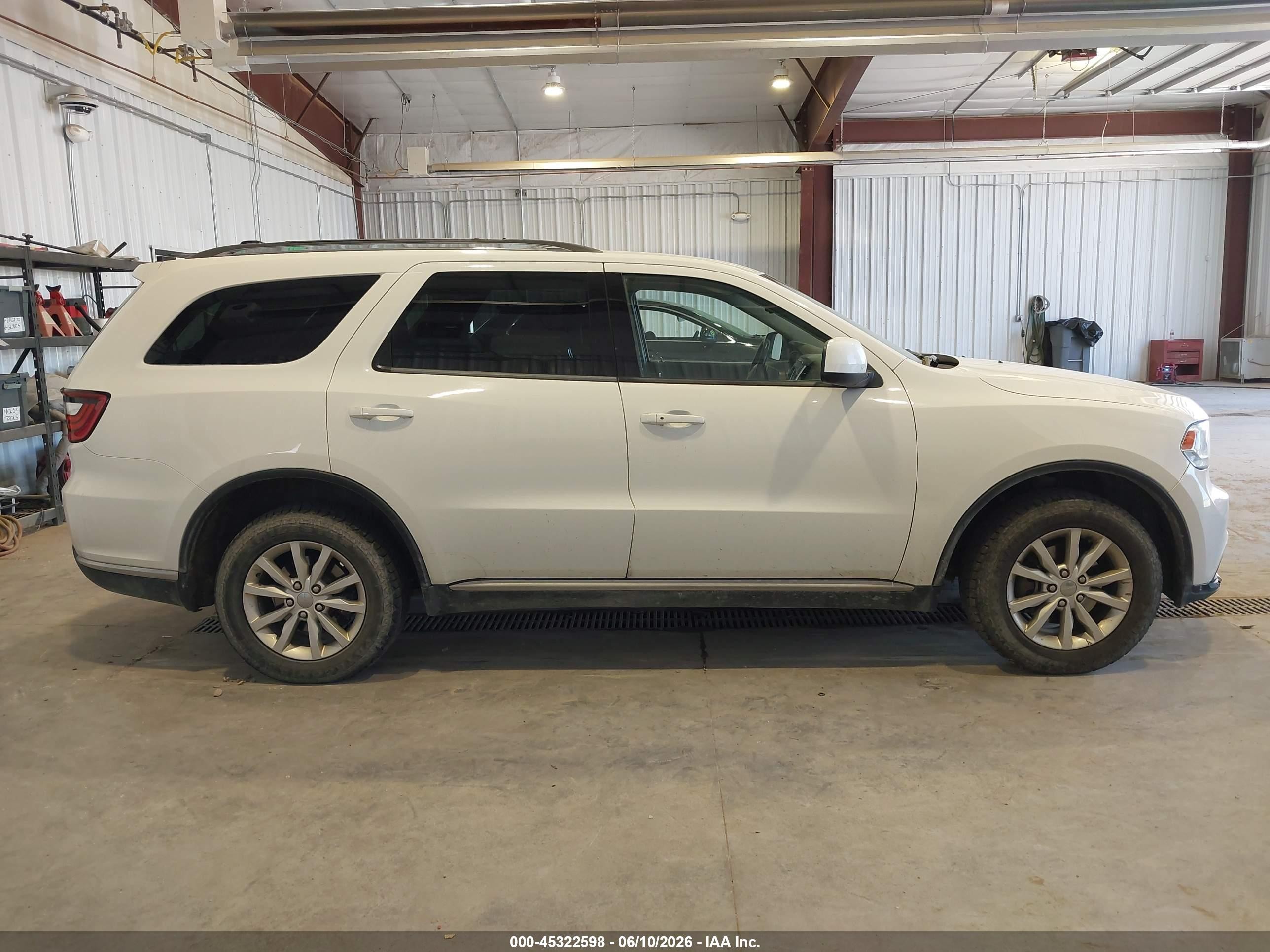 2014 Dodge Durango Sxt White vin: 1C4RDJAG5EC314682