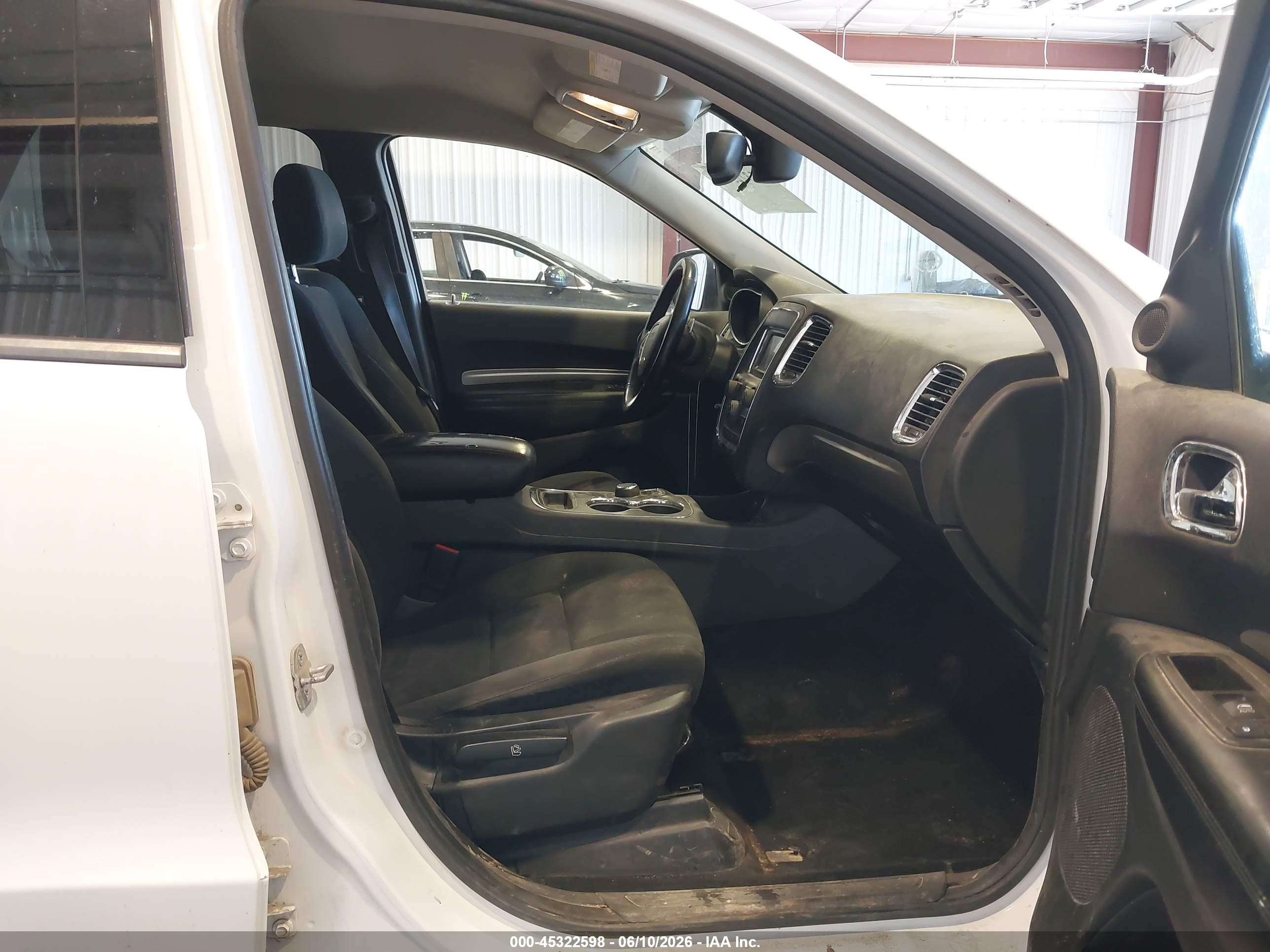 2014 Dodge Durango Sxt White vin: 1C4RDJAG5EC314682