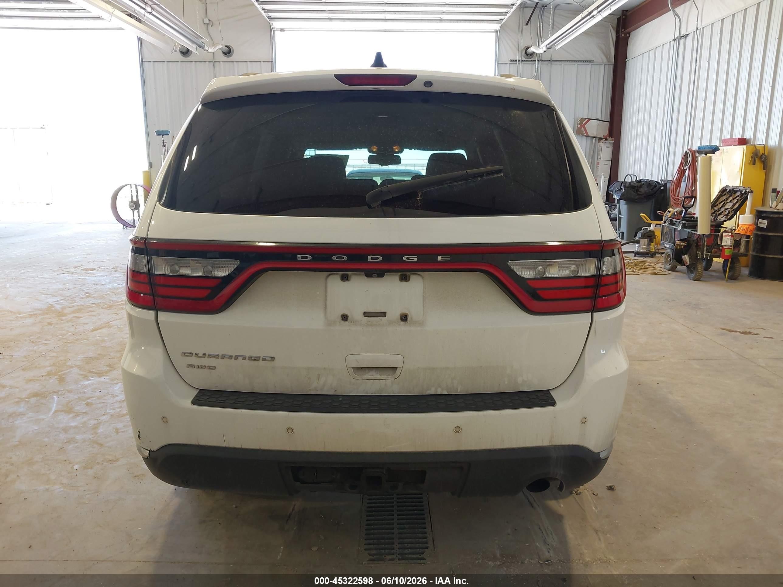 2014 Dodge Durango Sxt White vin: 1C4RDJAG5EC314682
