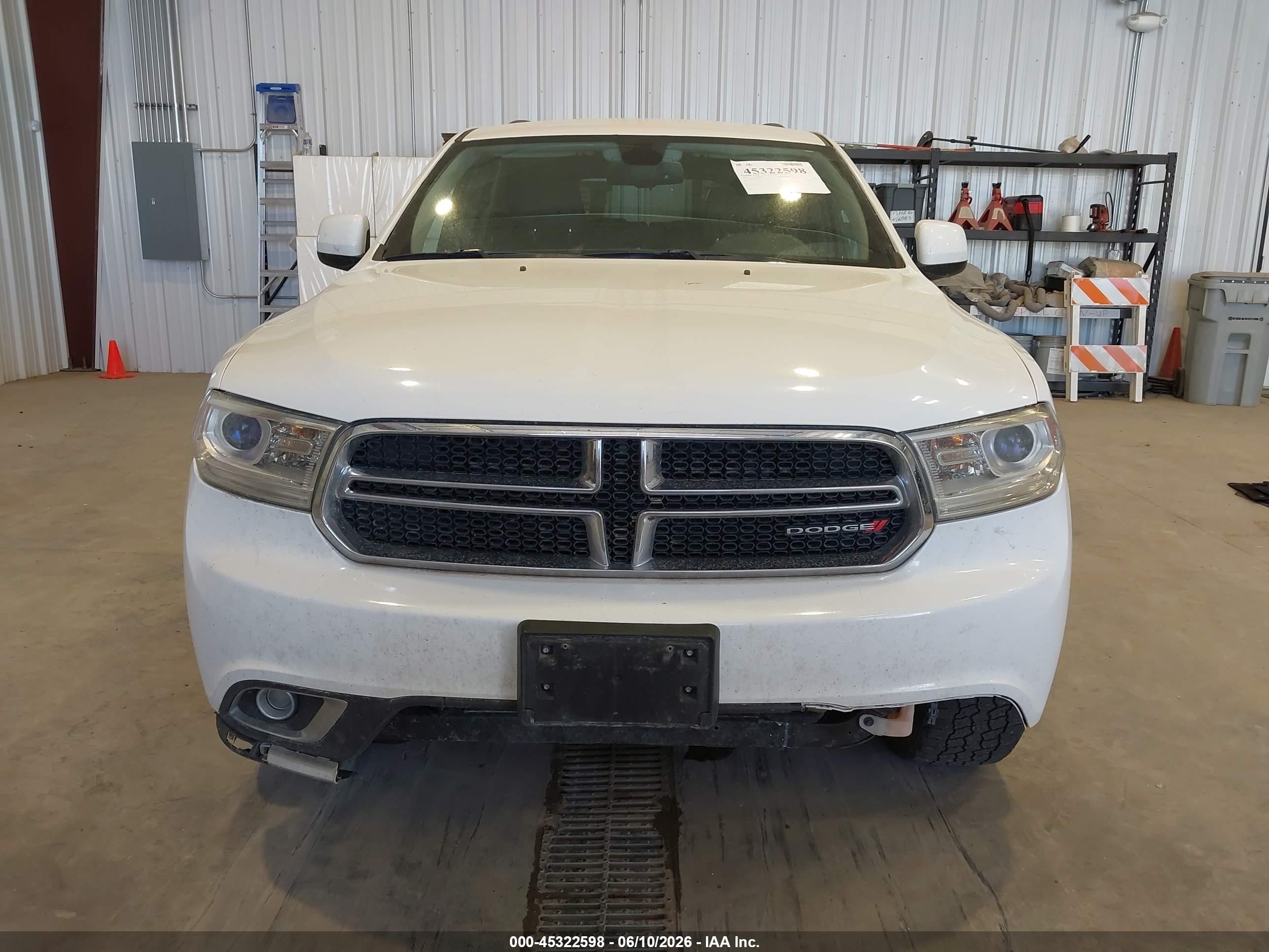 2014 Dodge Durango Sxt White vin: 1C4RDJAG5EC314682