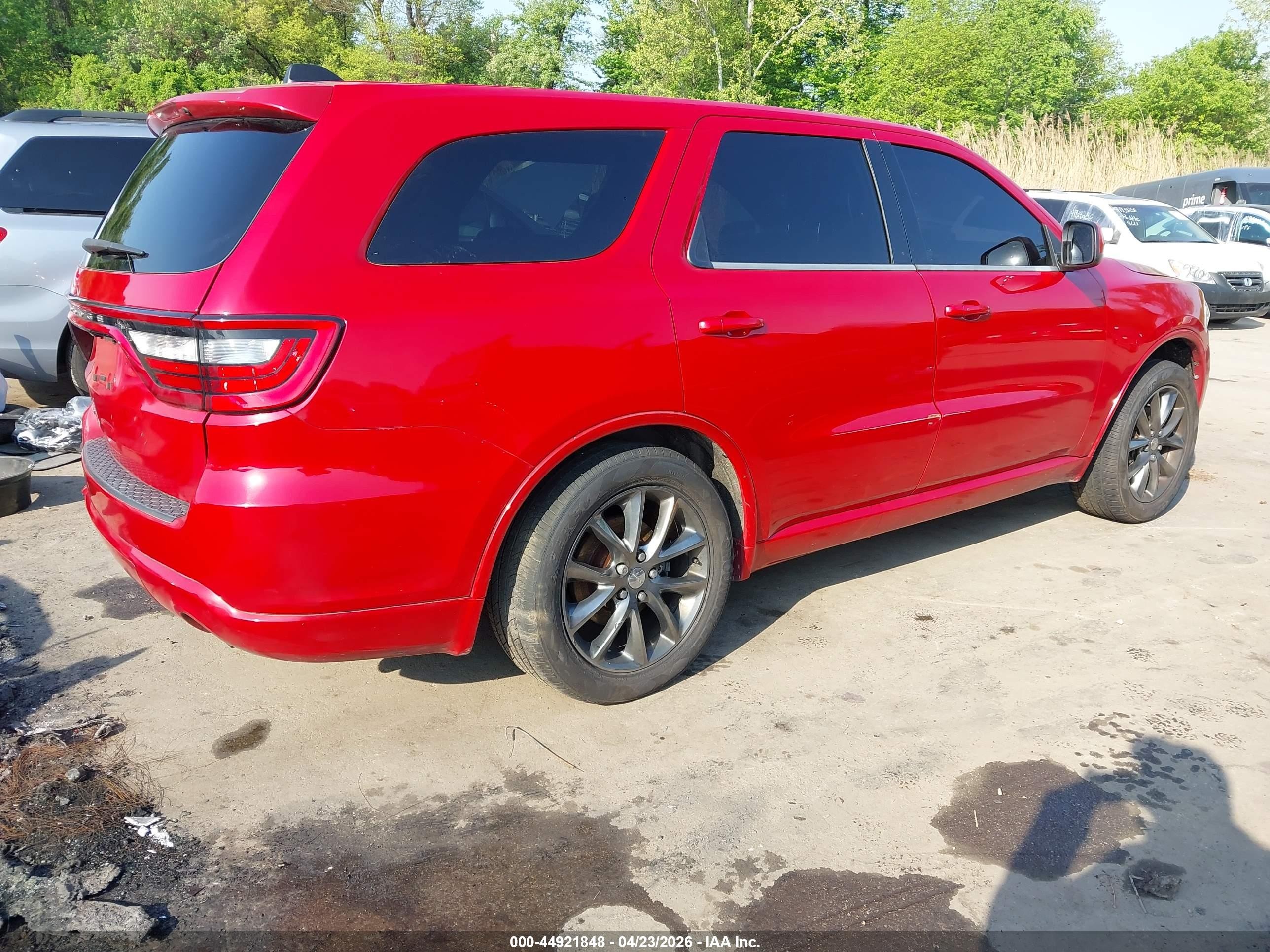2014 Dodge Durango Sxt Red vin: 1C4RDJAG5EC326976