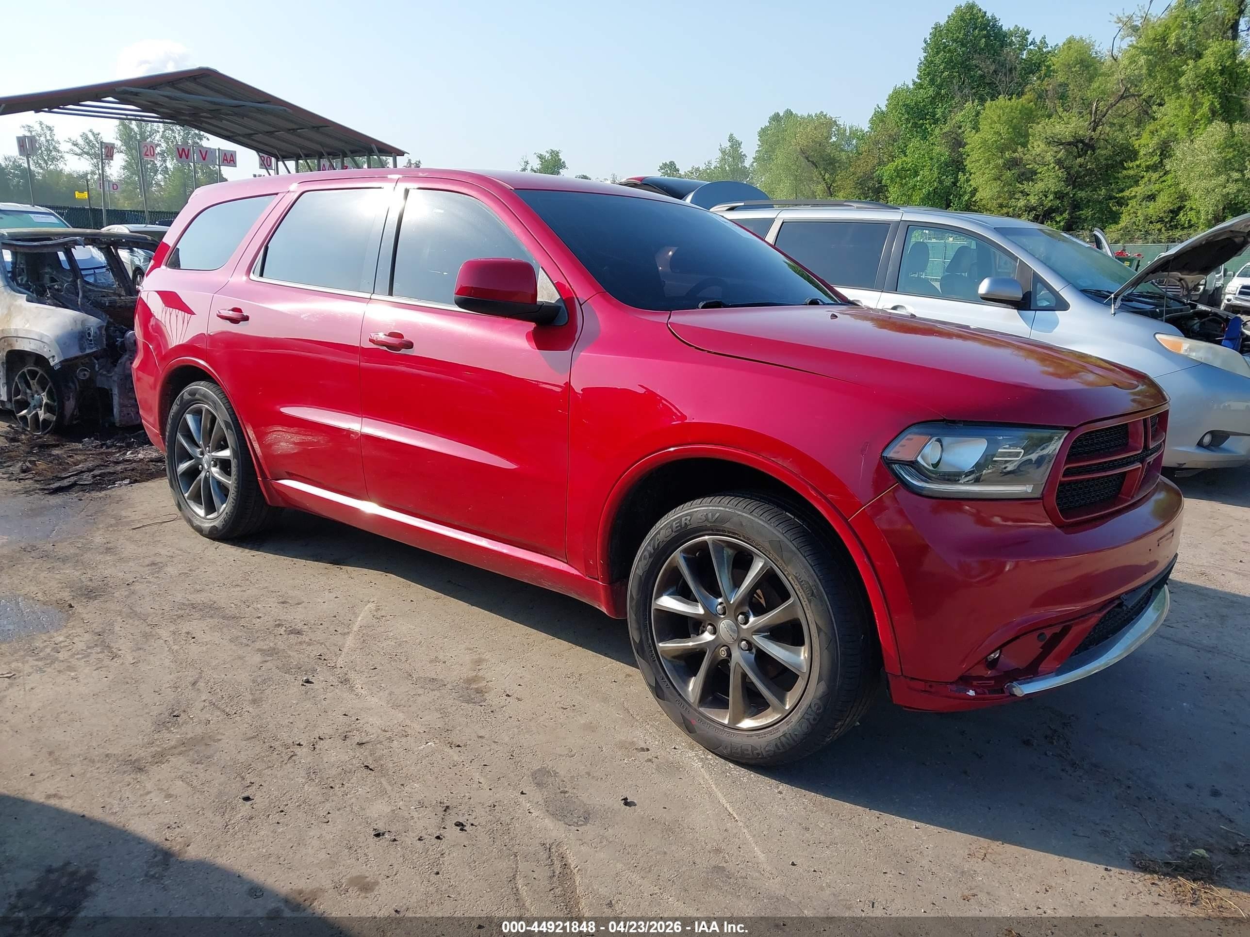 2014 Dodge Durango Sxt Red vin: 1C4RDJAG5EC326976