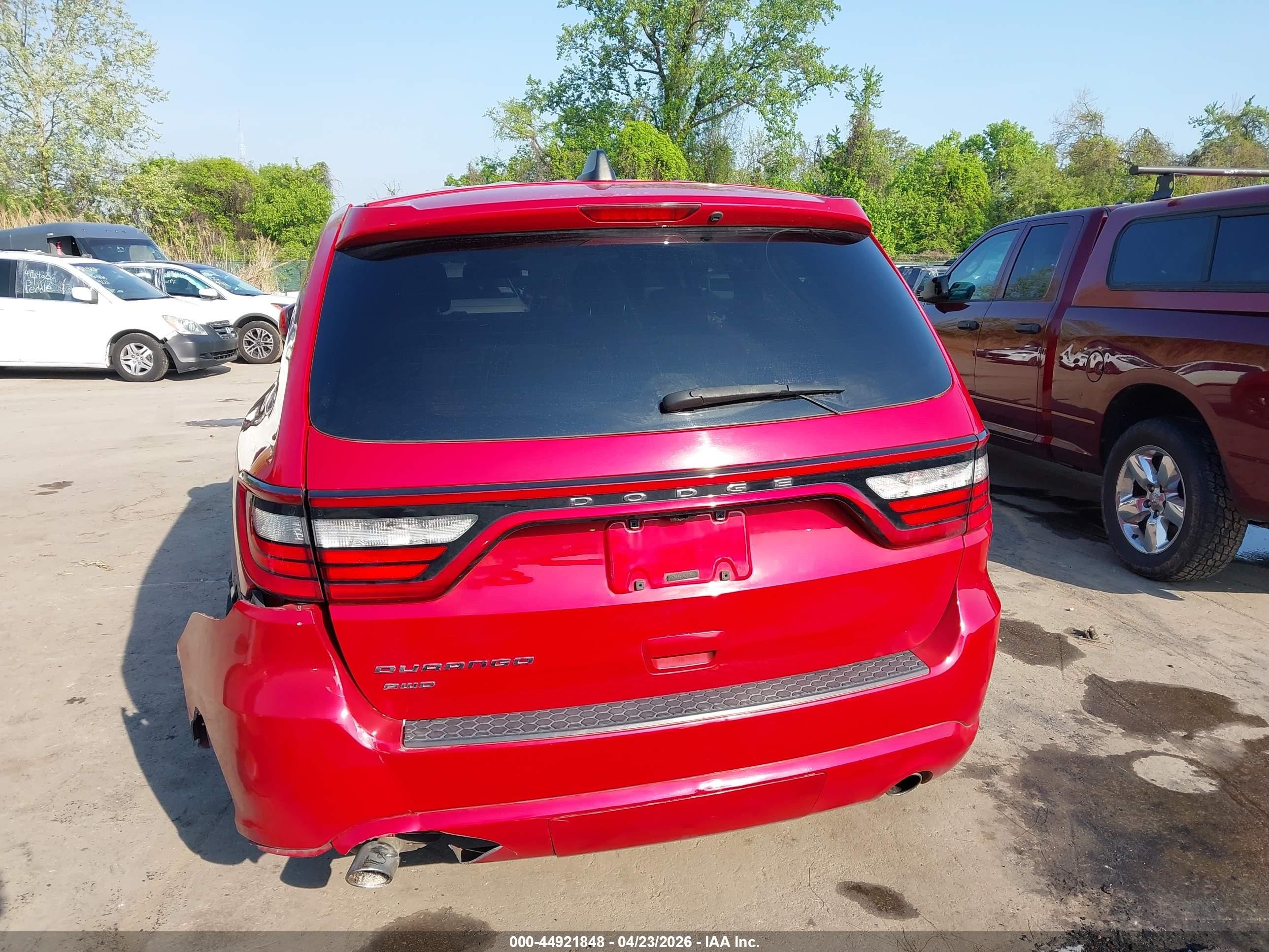 2014 Dodge Durango Sxt Red vin: 1C4RDJAG5EC326976