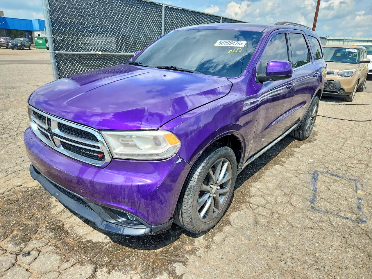 2014 Dodge Durango Sxt Purple vin: 1C4RDJAG5EC428679