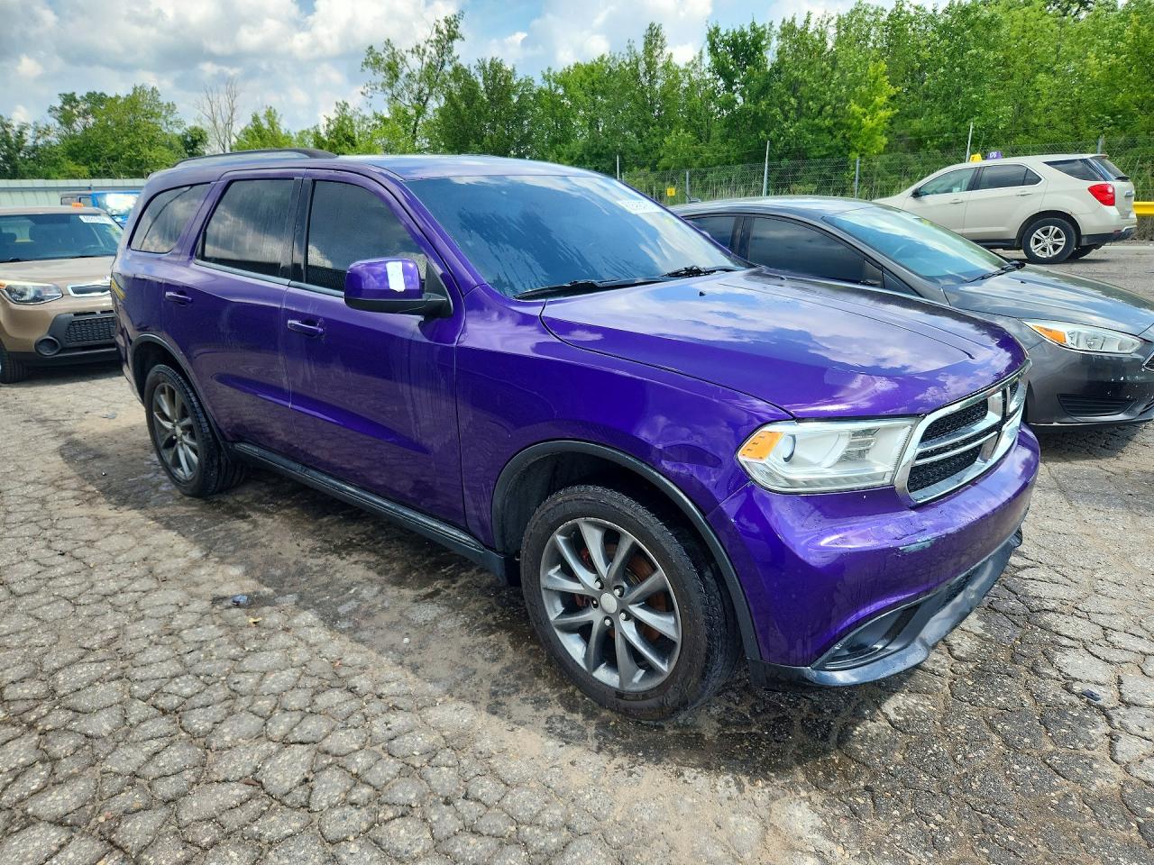 2014 Dodge Durango Sxt Purple vin: 1C4RDJAG5EC428679