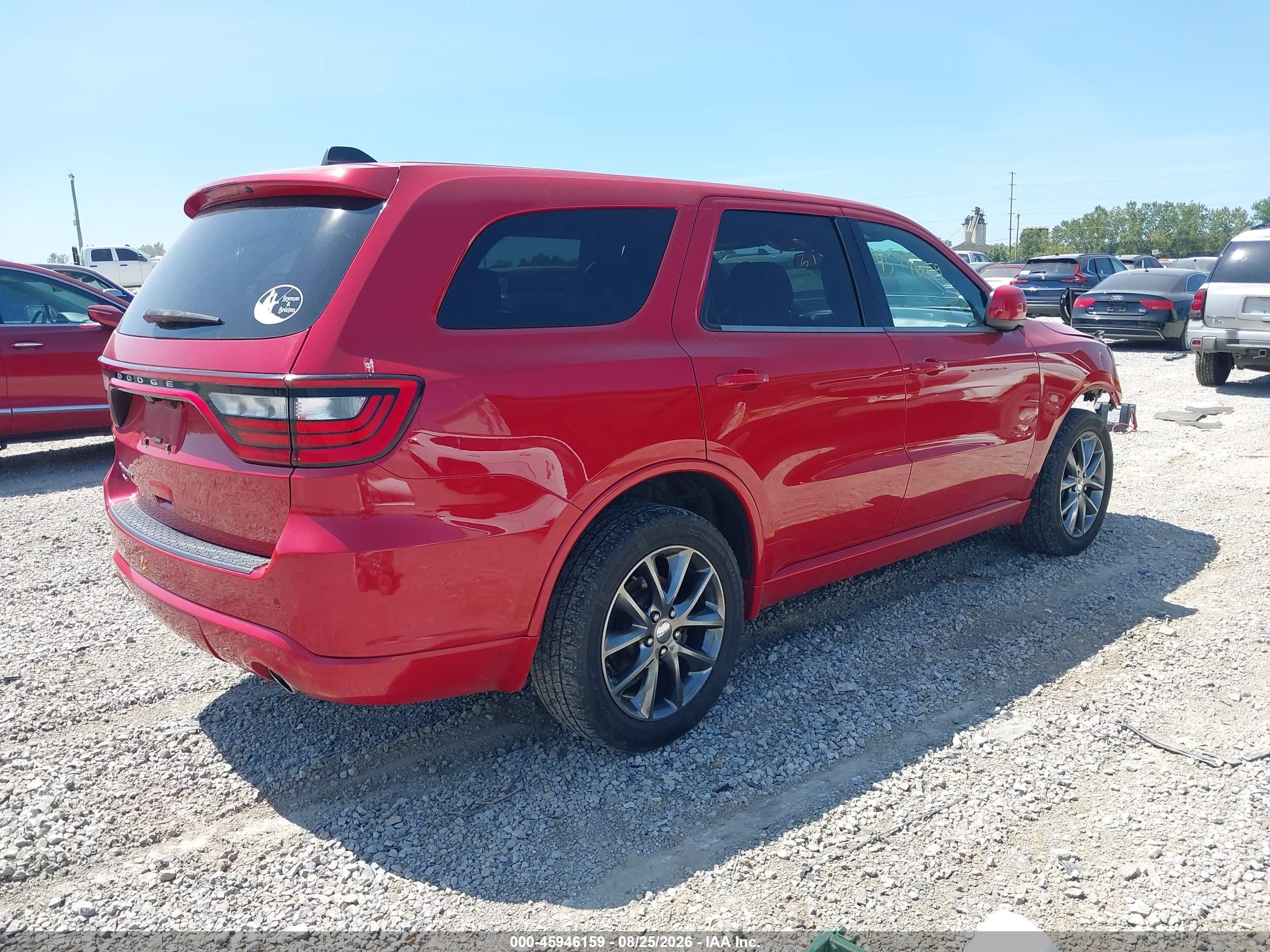 2014 Dodge Durango Sxt Красный vin: 1C4RDJAG5EC552421