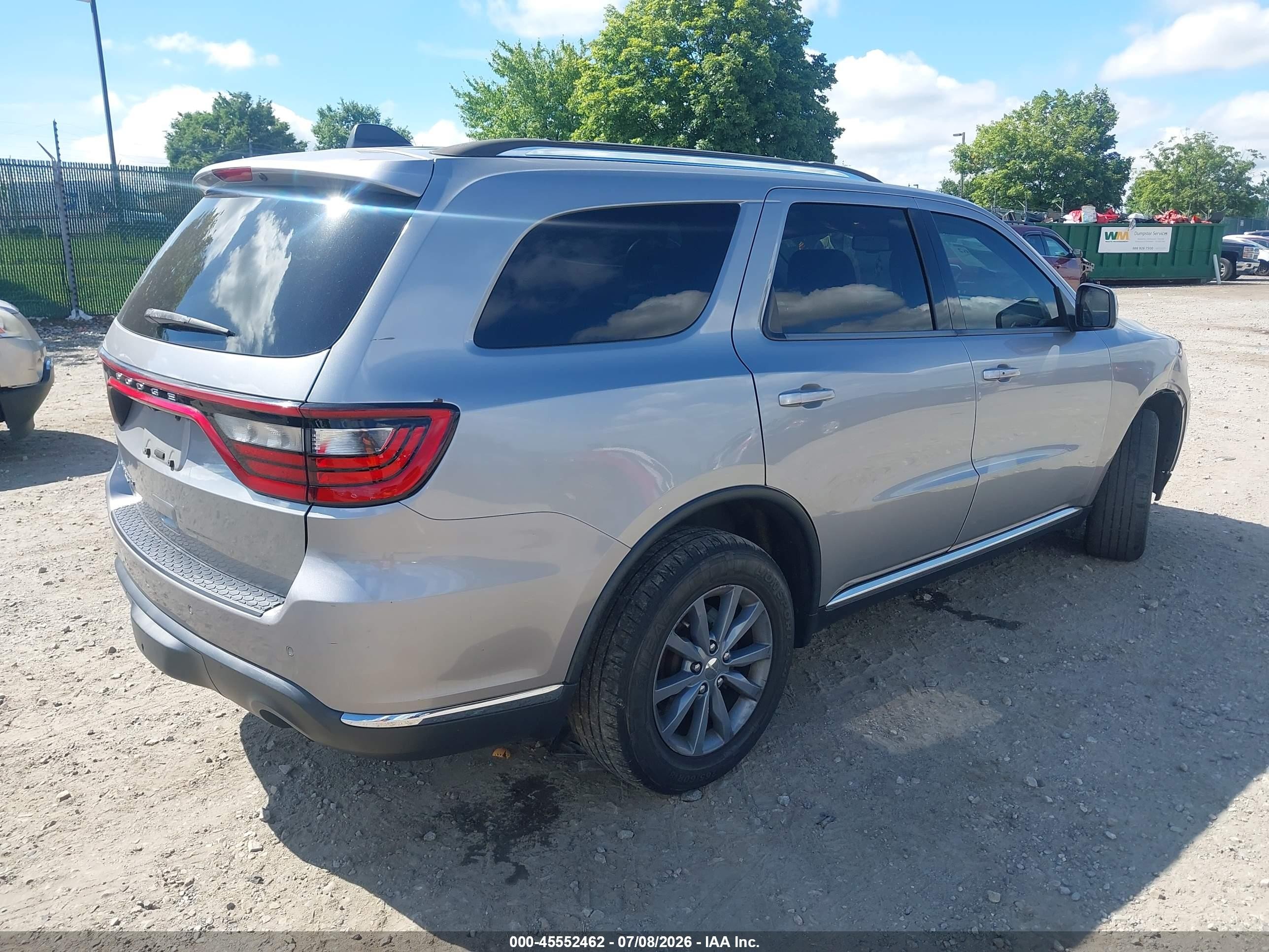 2014 Dodge Durango Sxt Silver vin: 1C4RDJAG5EC973281
