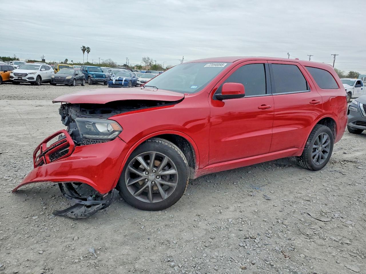 2015 Dodge Durango Sxt Red vin: 1C4RDJAG5FC195047