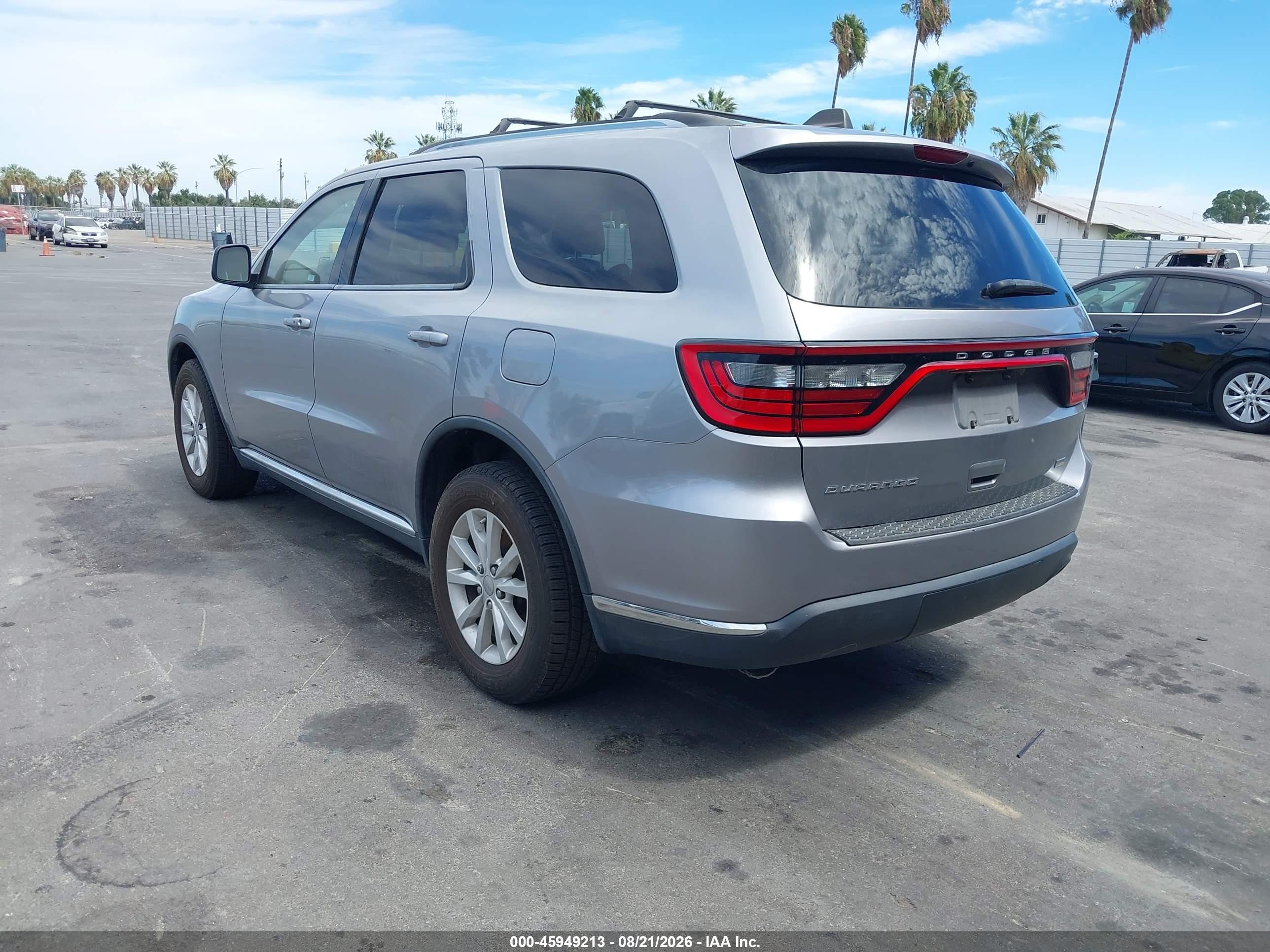 2015 Dodge Durango Sxt Серебряный vin: 1C4RDJAG5FC245185