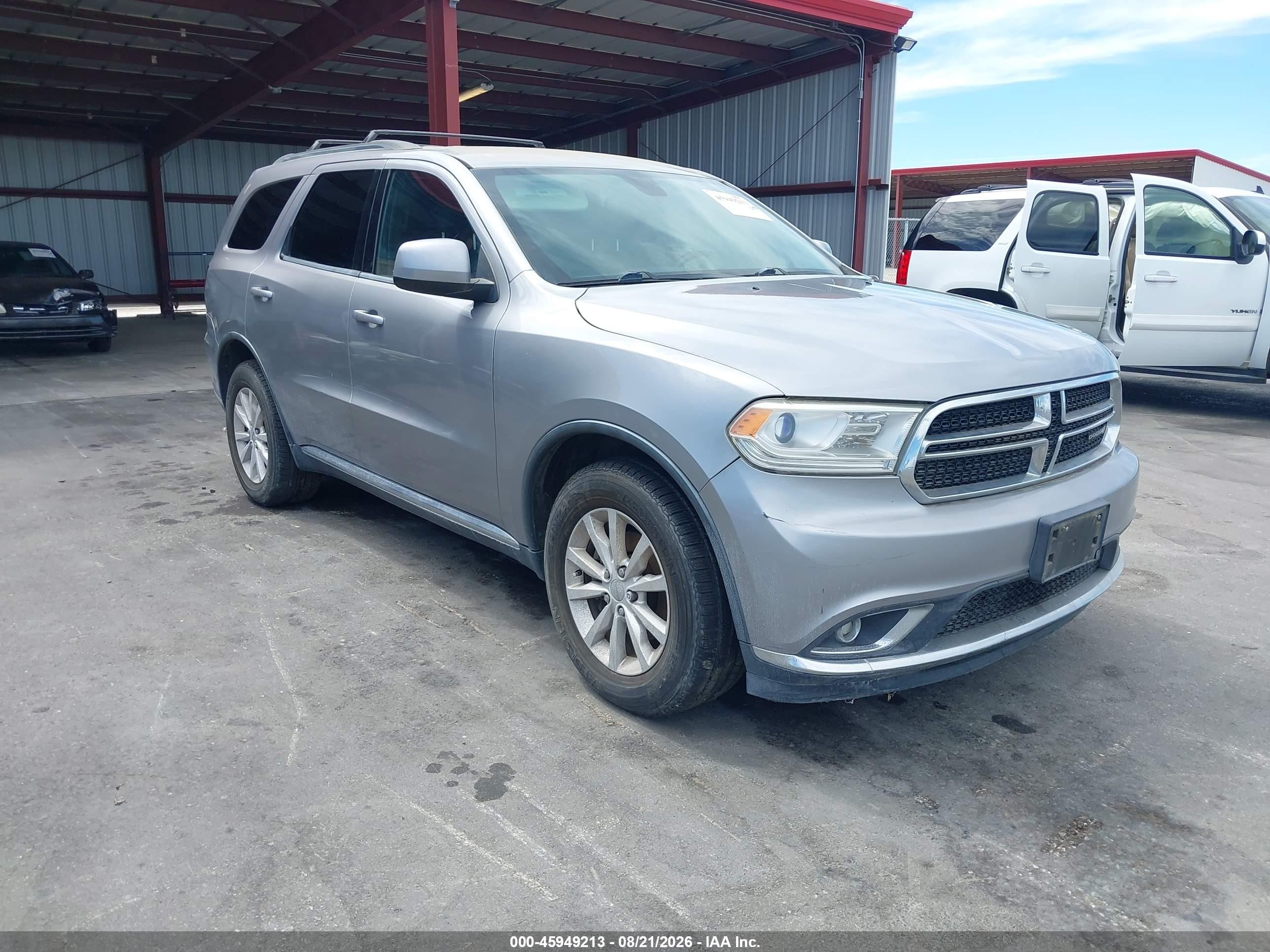 2015 Dodge Durango Sxt Silver vin: 1C4RDJAG5FC245185