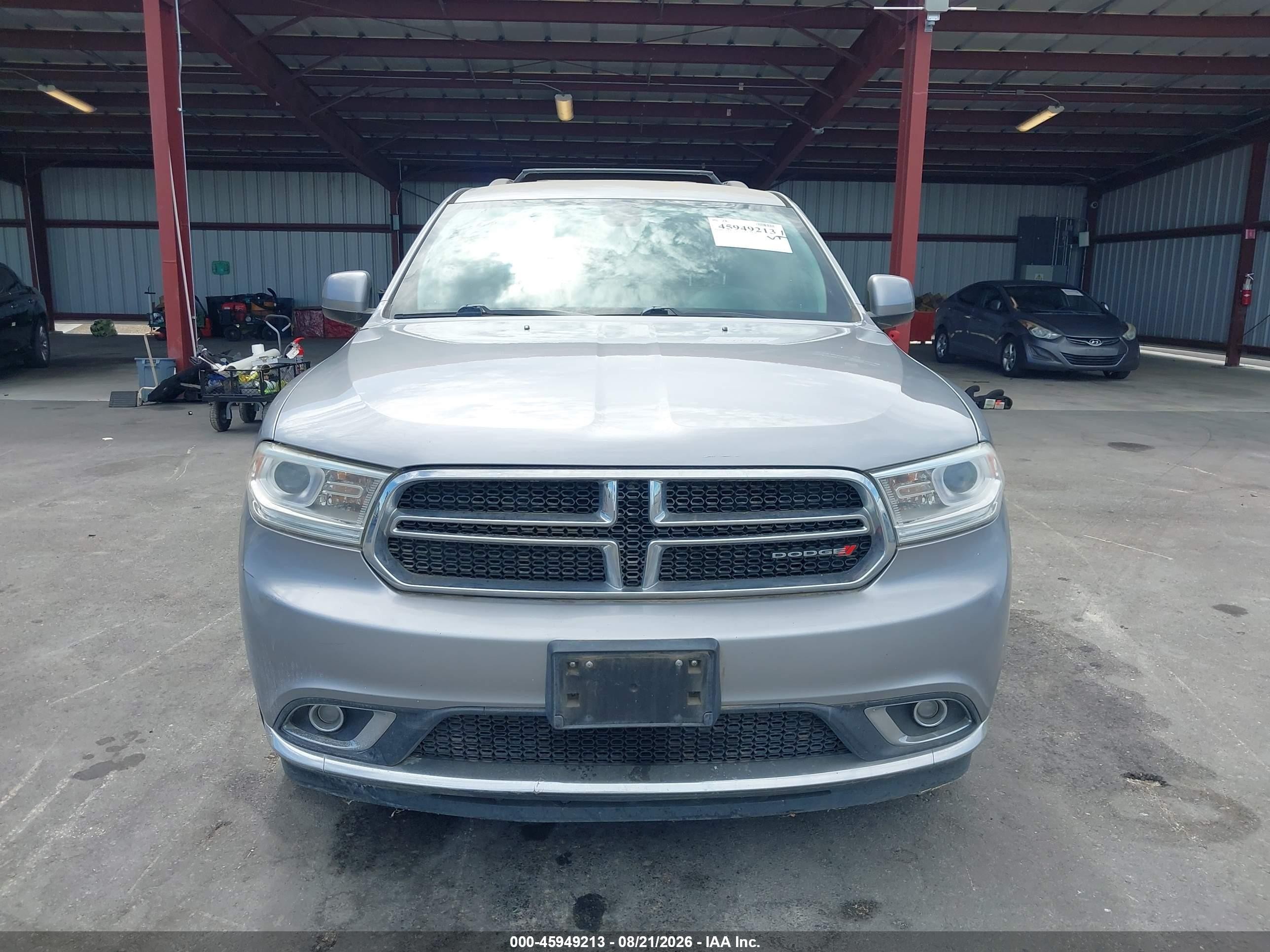 2015 Dodge Durango Sxt Серебряный vin: 1C4RDJAG5FC245185