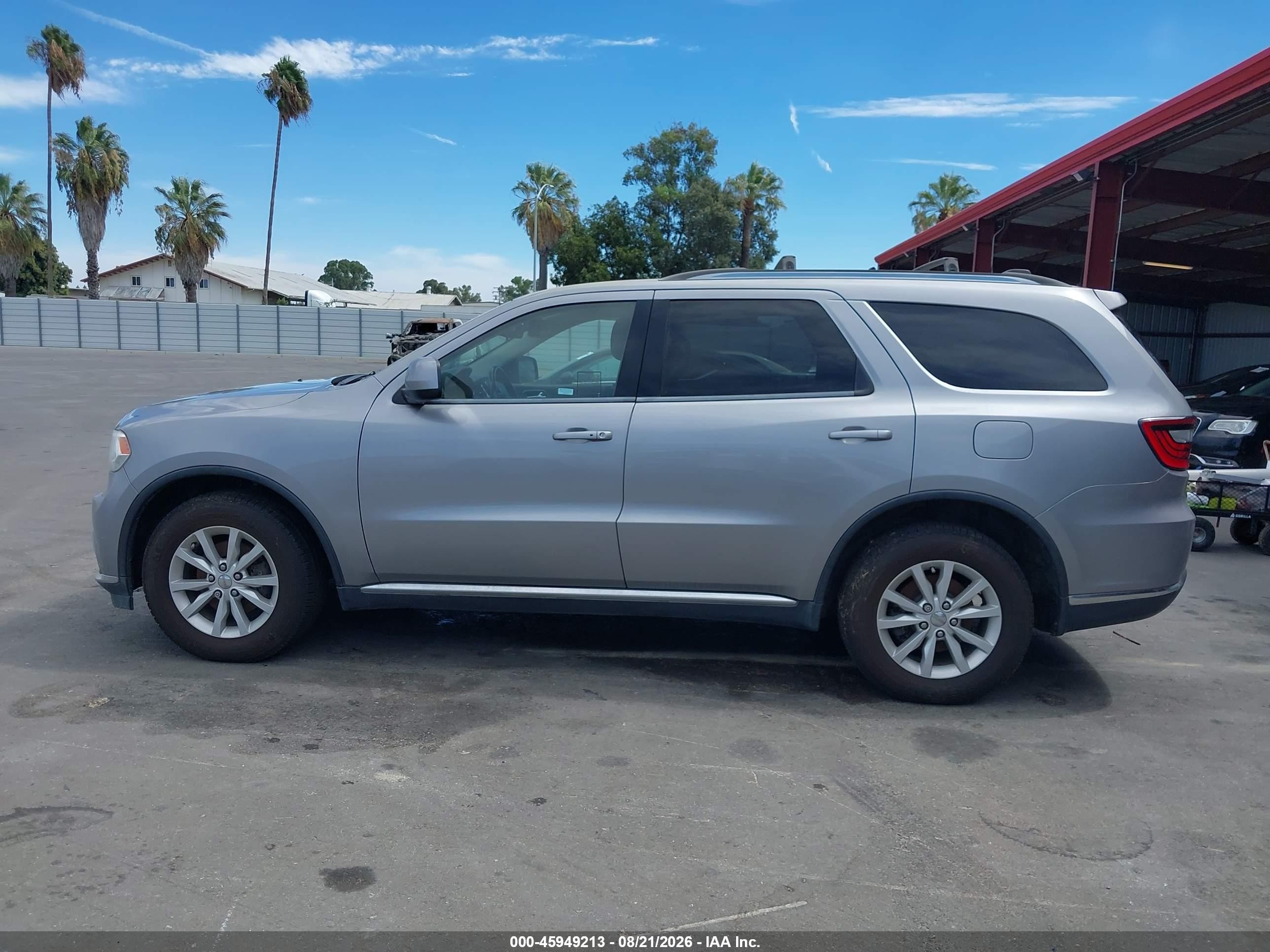 2015 Dodge Durango Sxt Серебряный vin: 1C4RDJAG5FC245185