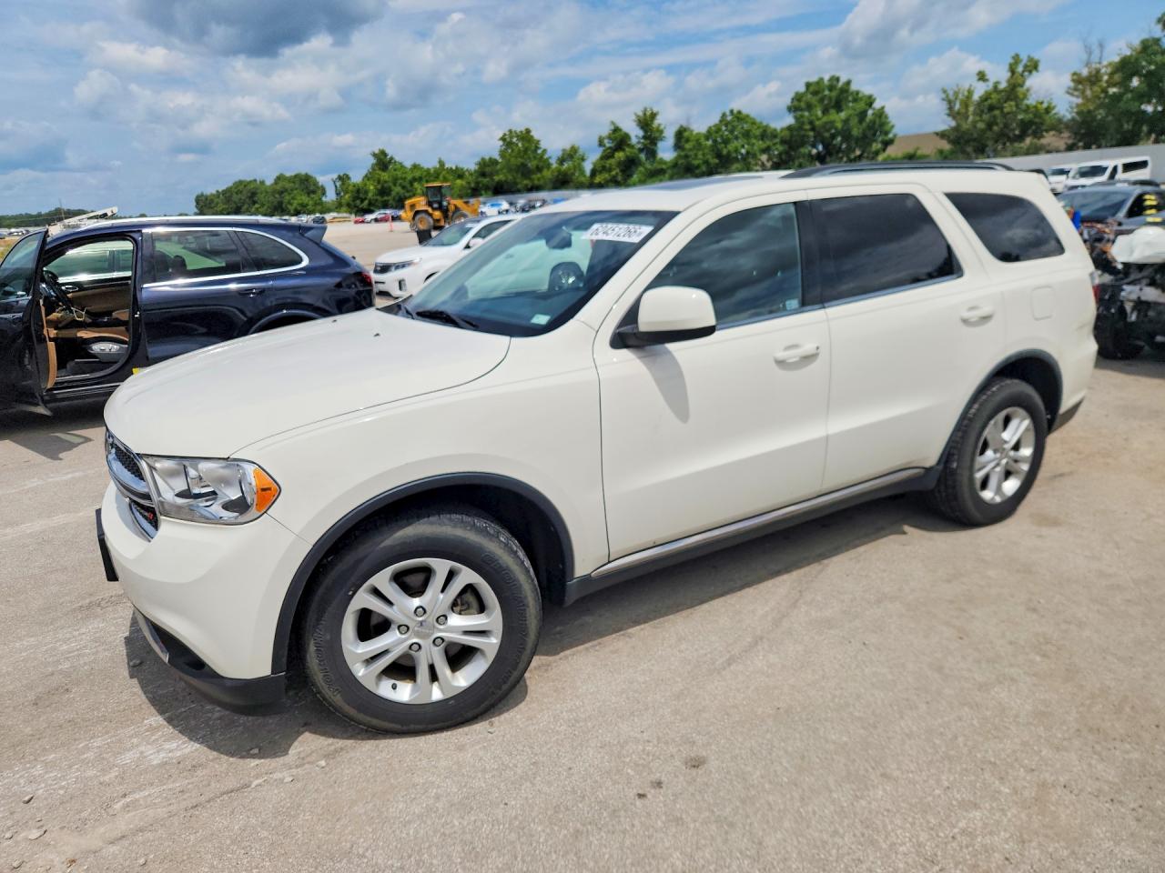 2012 Dodge Durango Sxt White vin: 1C4RDJAG6CC211915
