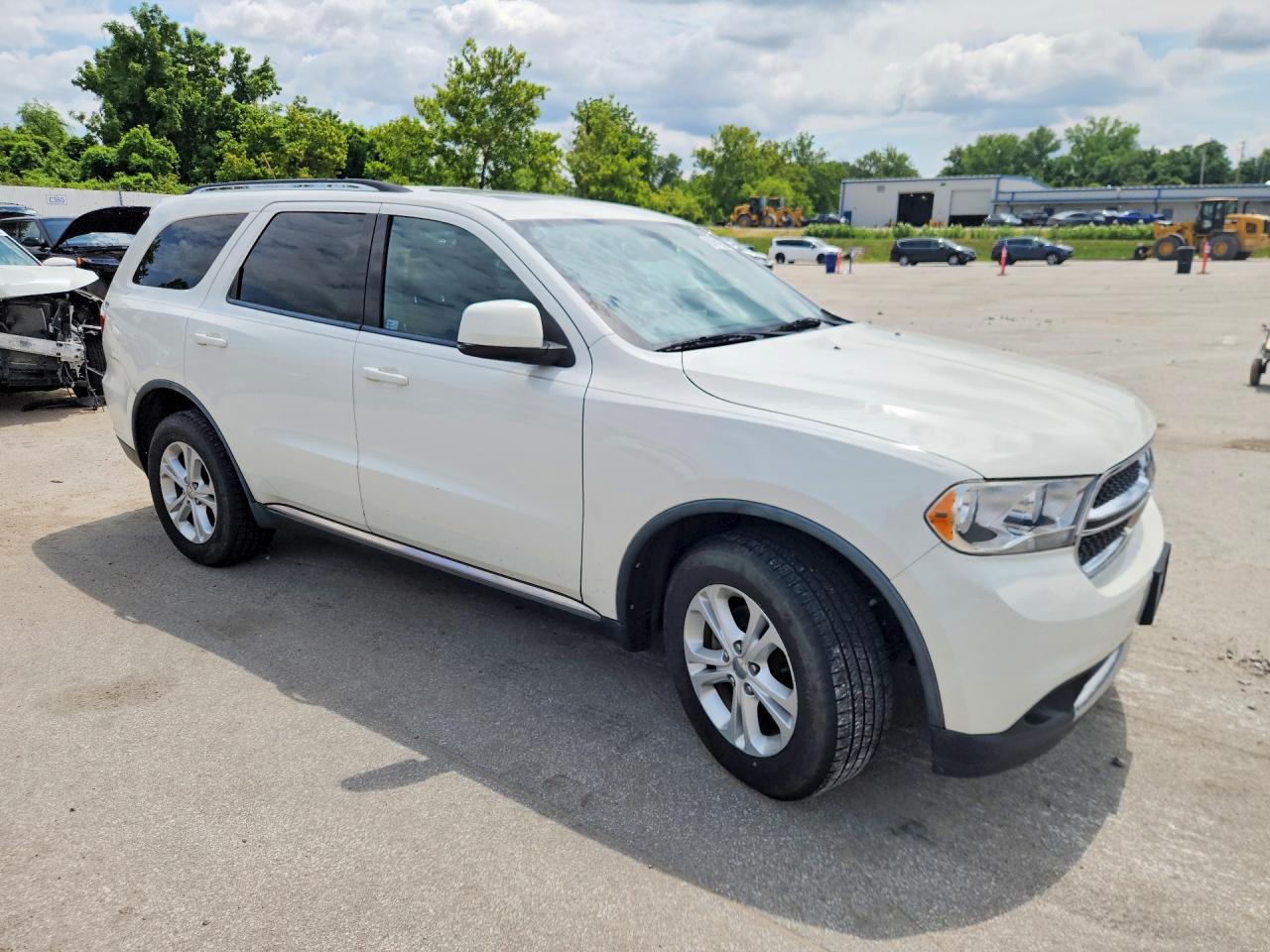 2012 Dodge Durango Sxt White vin: 1C4RDJAG6CC211915