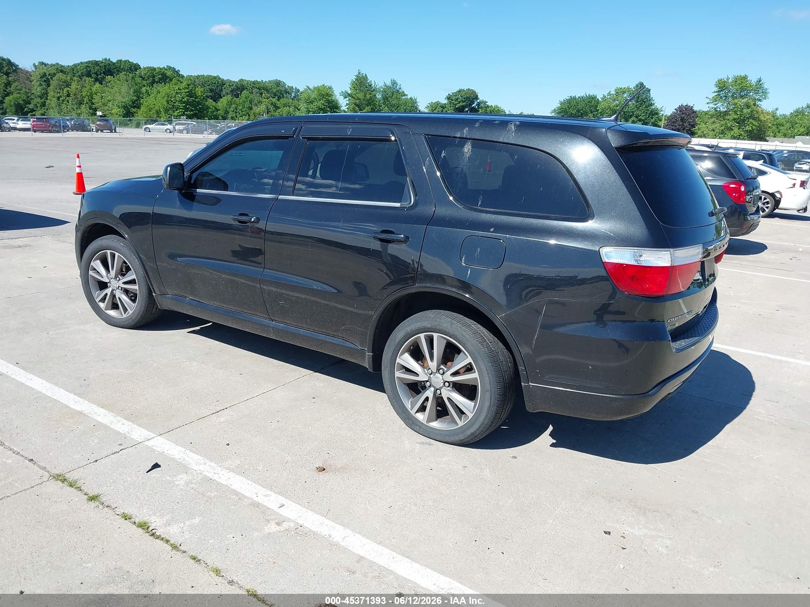 2013 Dodge Durango Sxt Black vin: 1C4RDJAG6DC663722