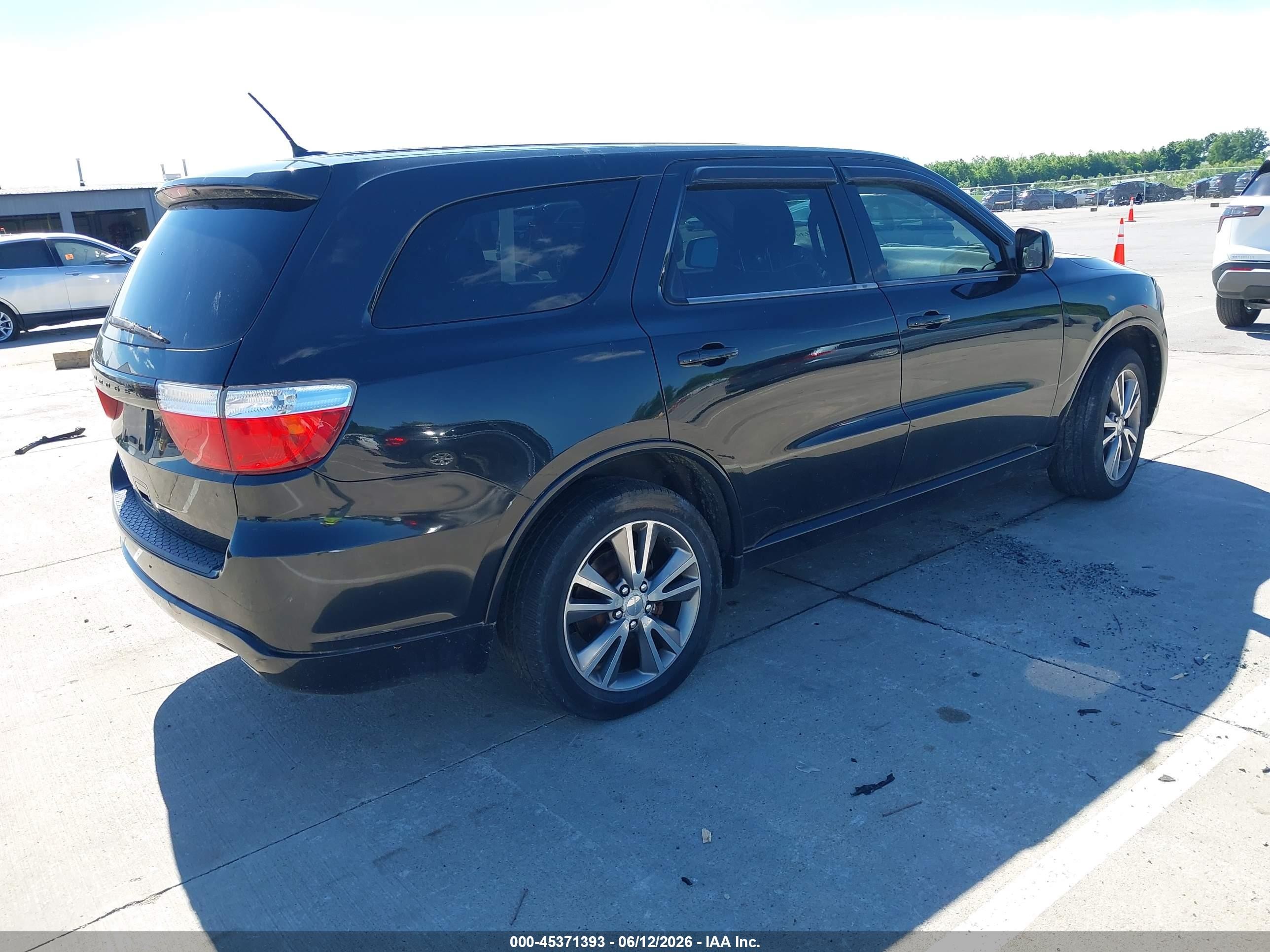 2013 Dodge Durango Sxt Black vin: 1C4RDJAG6DC663722