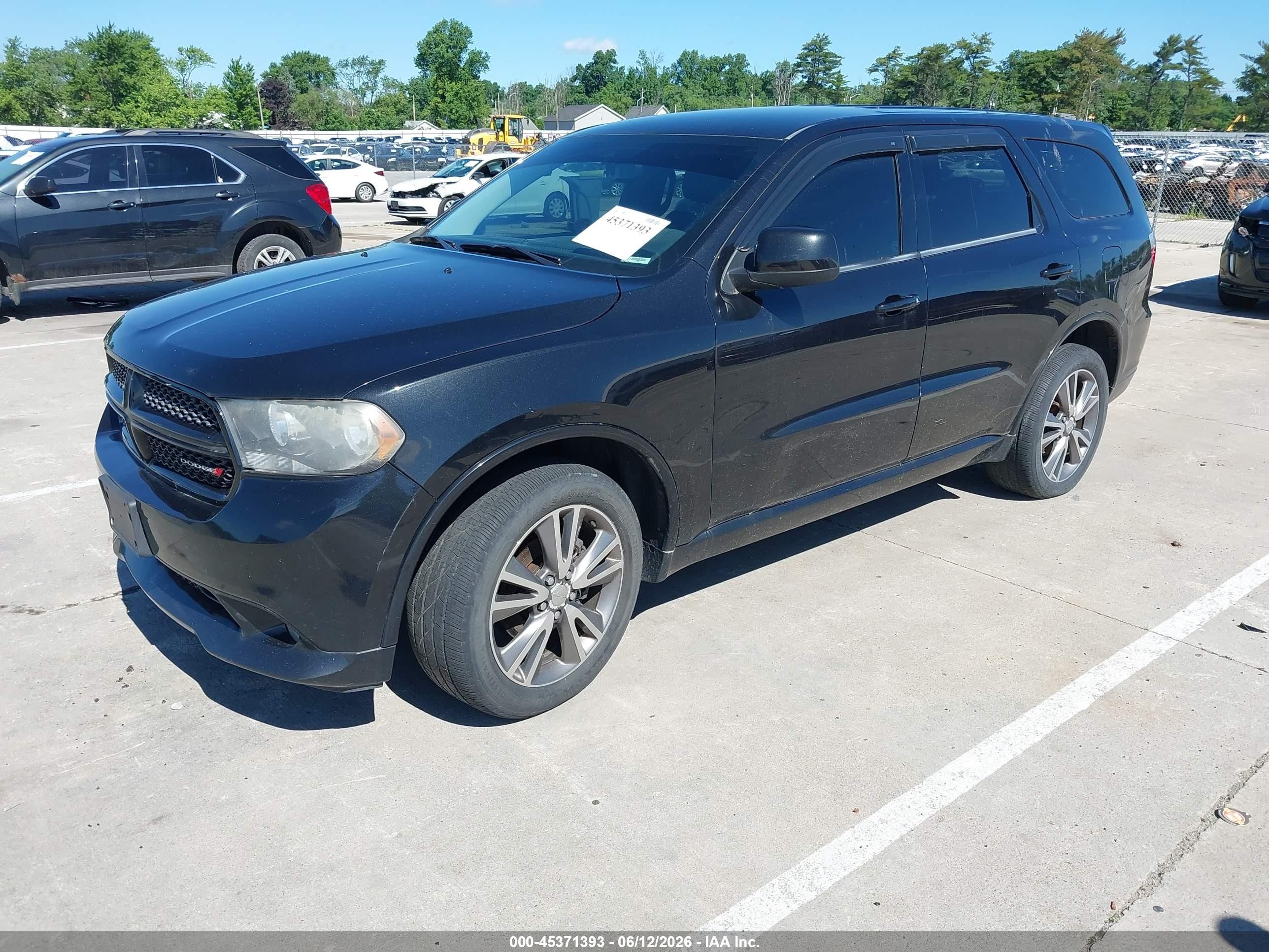 2013 Dodge Durango Sxt Black vin: 1C4RDJAG6DC663722