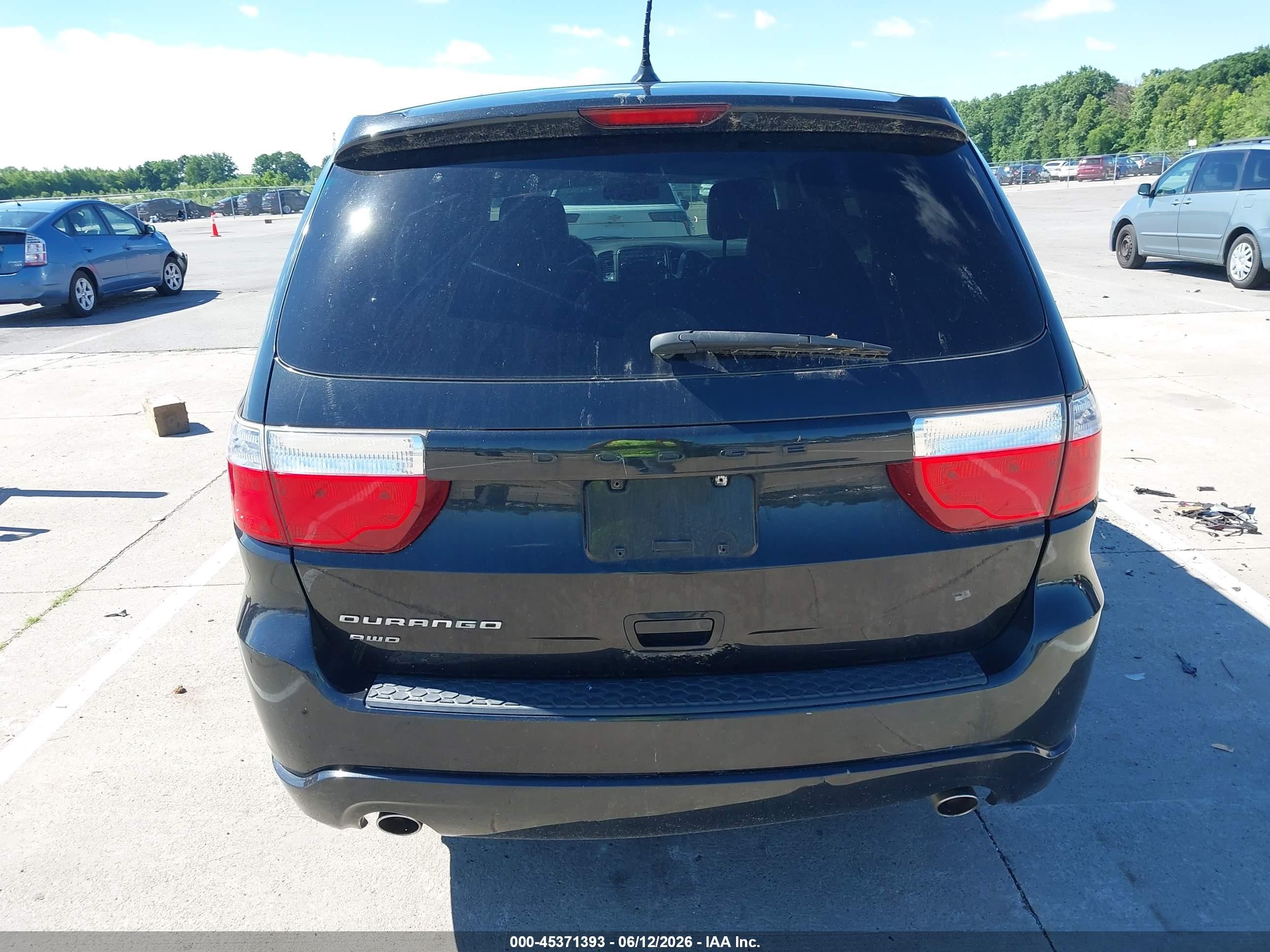 2013 Dodge Durango Sxt Black vin: 1C4RDJAG6DC663722